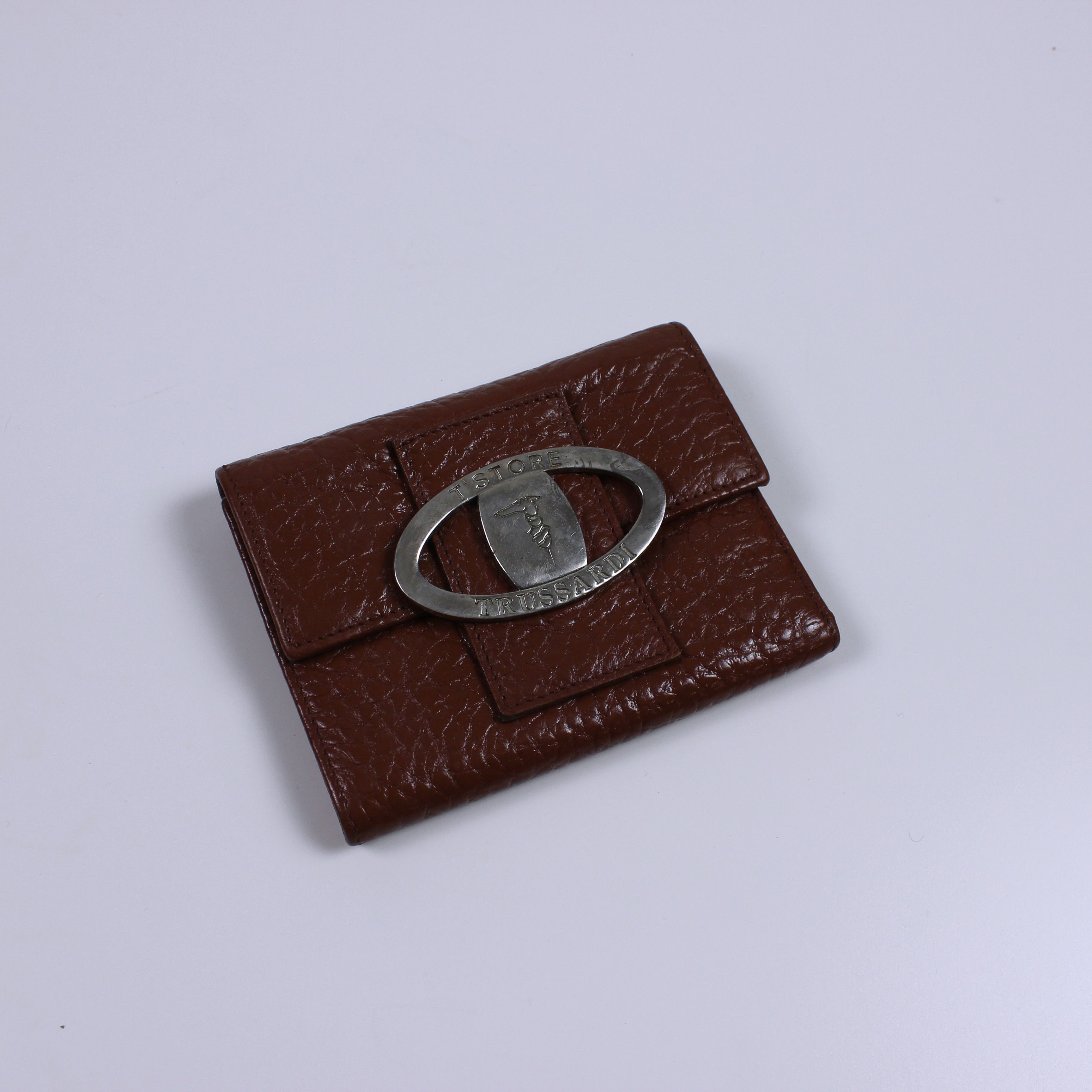 Trussardi Trussardi vintage leather brown wallets rarity Size ONE SIZE - 1 Thumbnail