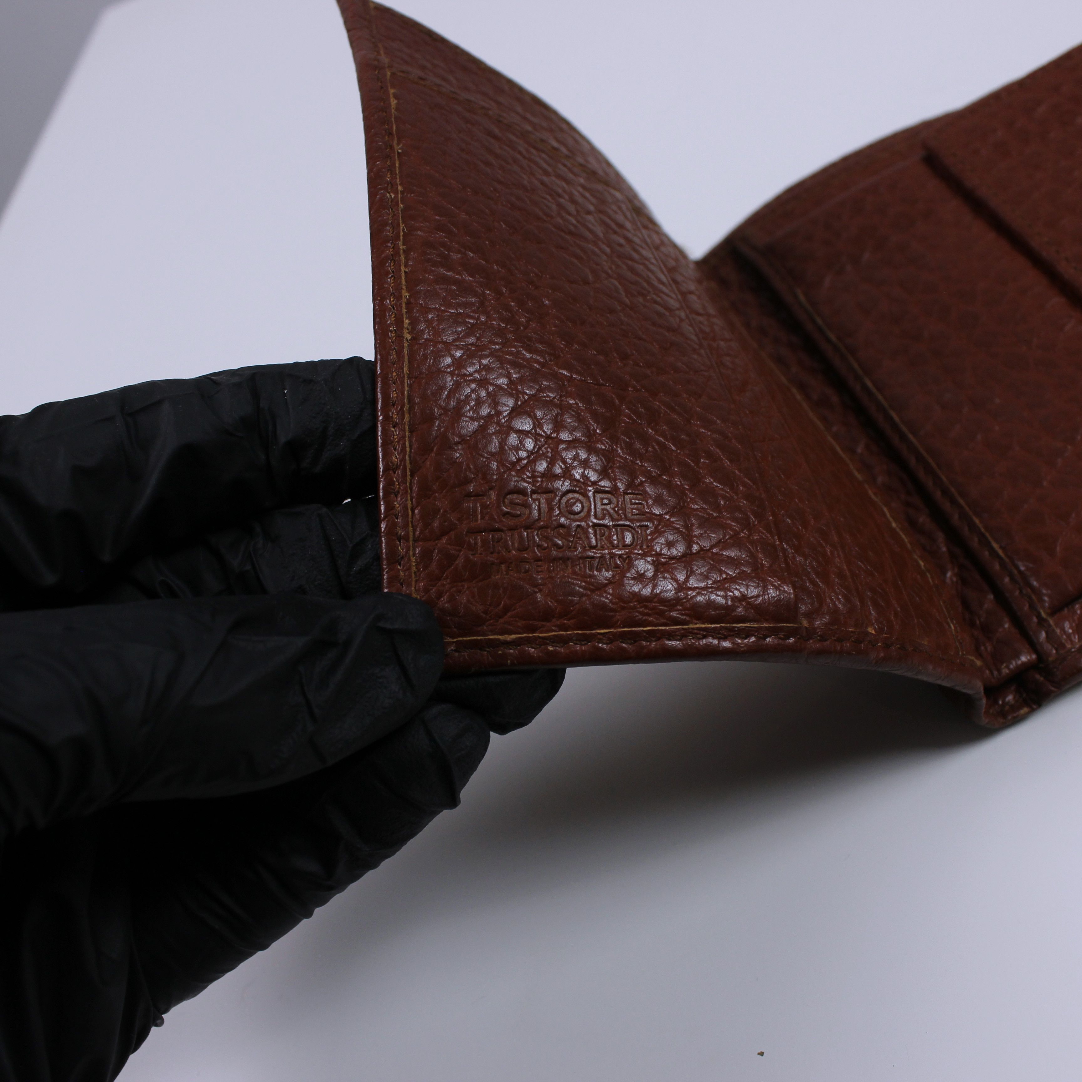 Trussardi Trussardi vintage leather brown wallets rarity Size ONE SIZE - 4 Thumbnail