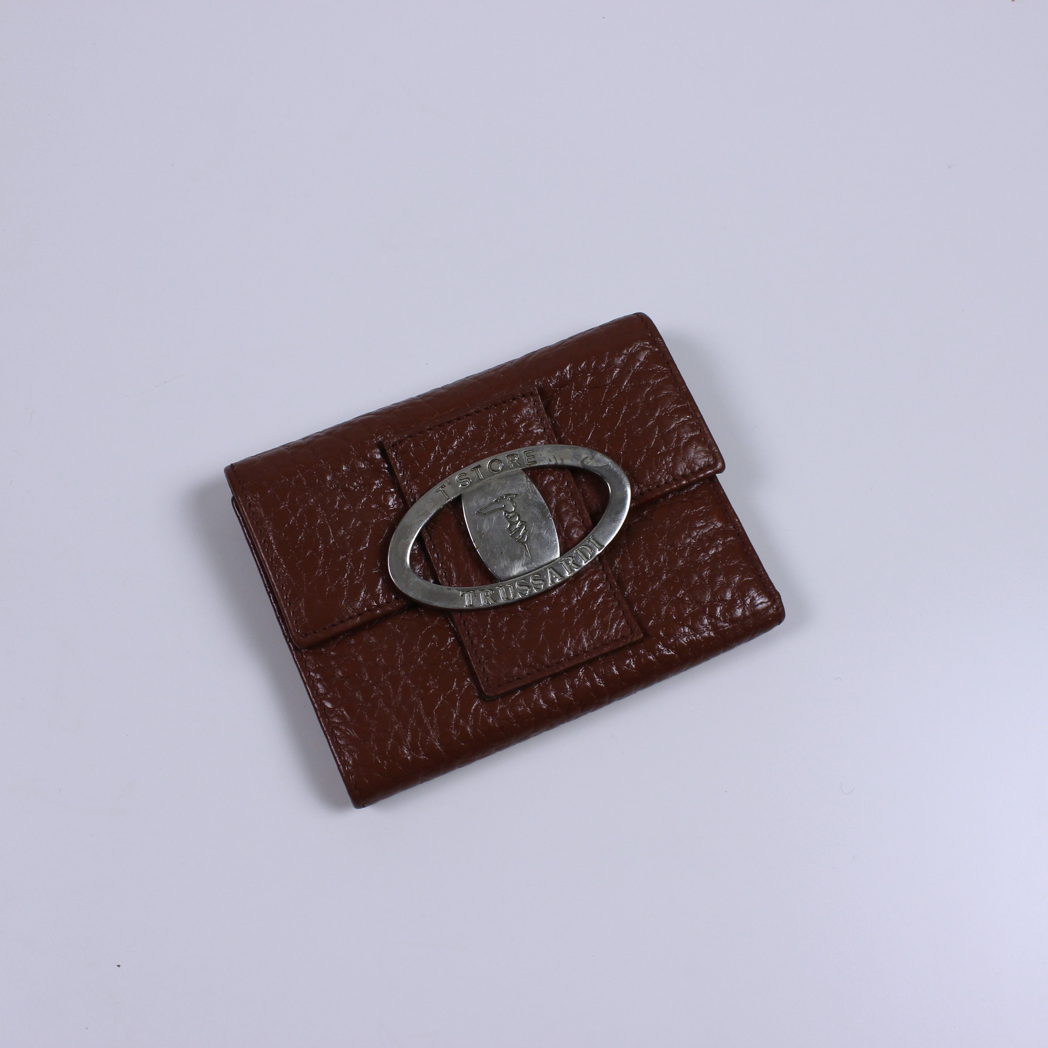 Trussardi Trussardi vintage leather brown wallets rarity Size ONE SIZE - 2 Thumbnail