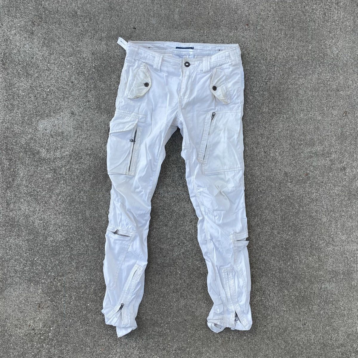 Ralph Lauren White Flight Cargo Pants