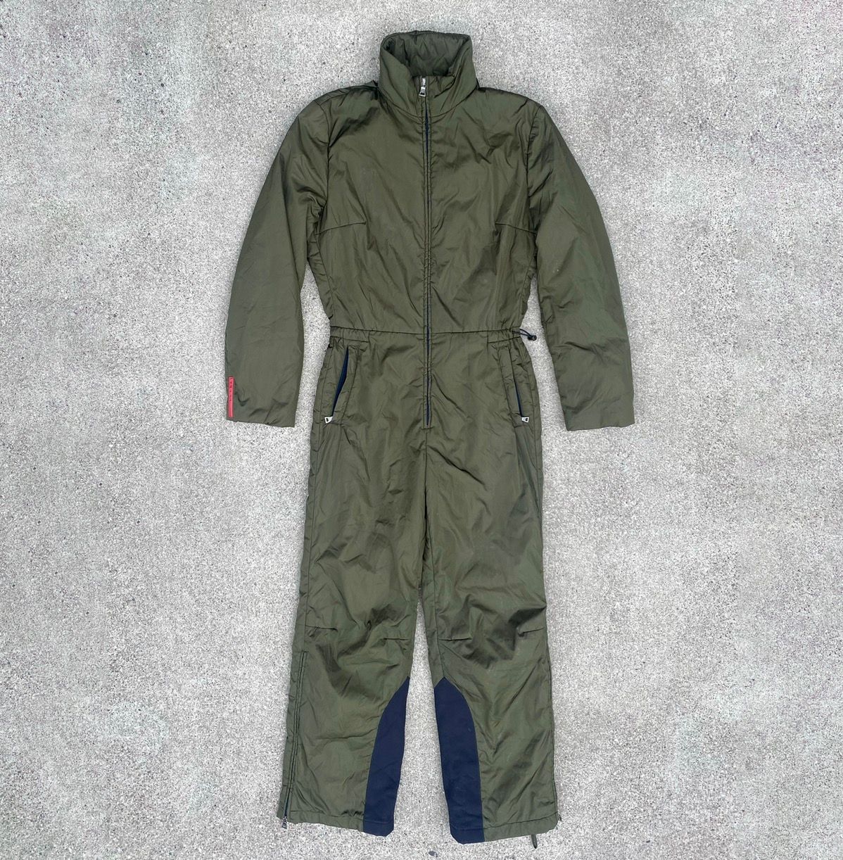 Pre-owned Prada Fw1999 Linnea Rosa Archival Ski Suit In Olive