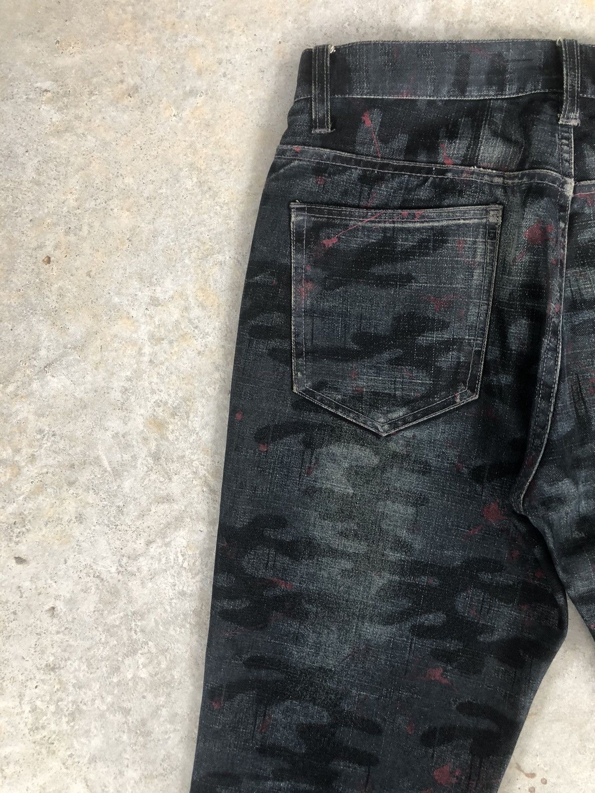 Japanese Brand Japanese Moderm Full Print Jeans Distressed Jeans Splatter Size US 31 - 9 Thumbnail