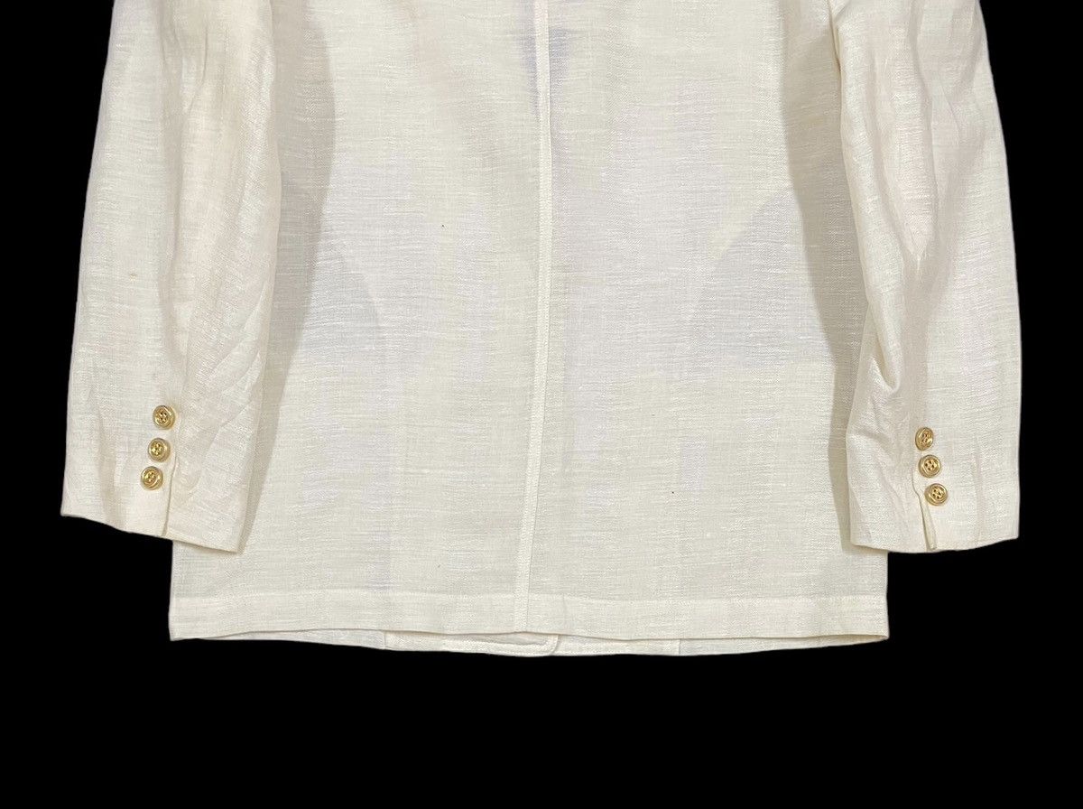 Christian Dior Monsieur Vtg🔥Christian Dior Sports Gold Button Single Breasted Linen Size 38R - 13 Thumbnail