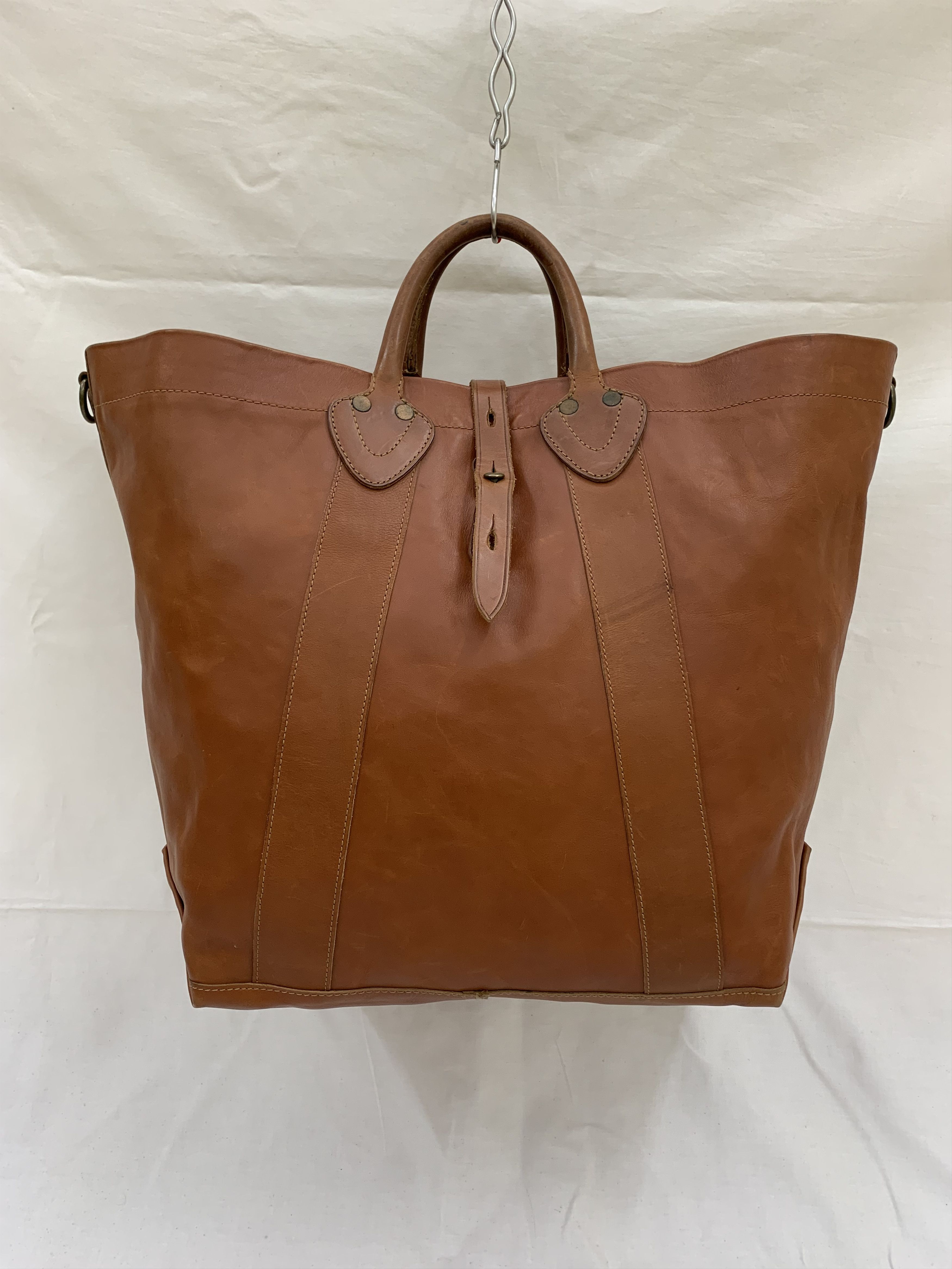 Double RL Tumbled Leather Tote RRL Vintage Tote Bag