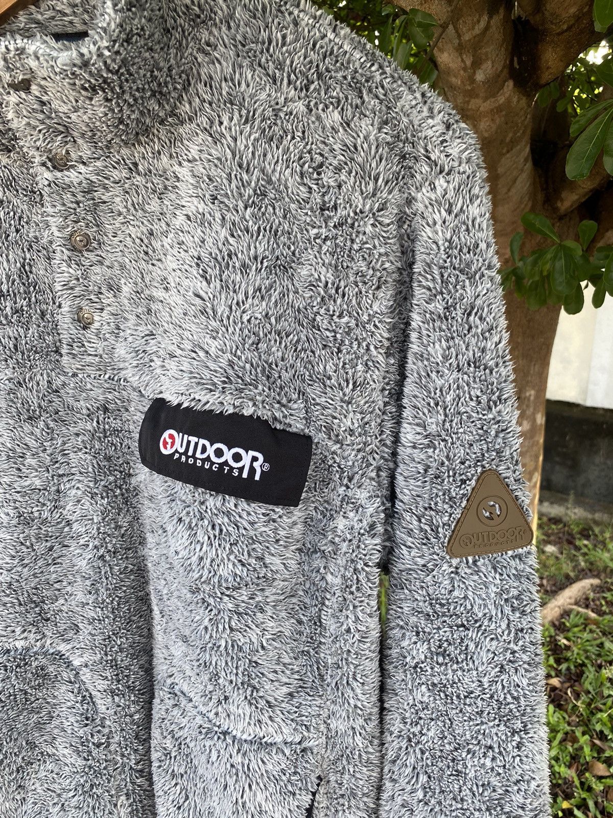 image of Outdoor Life x Outdoor Products Steals Outdoor Product Sherpa Fleece Jacket in Grey (Size Large)