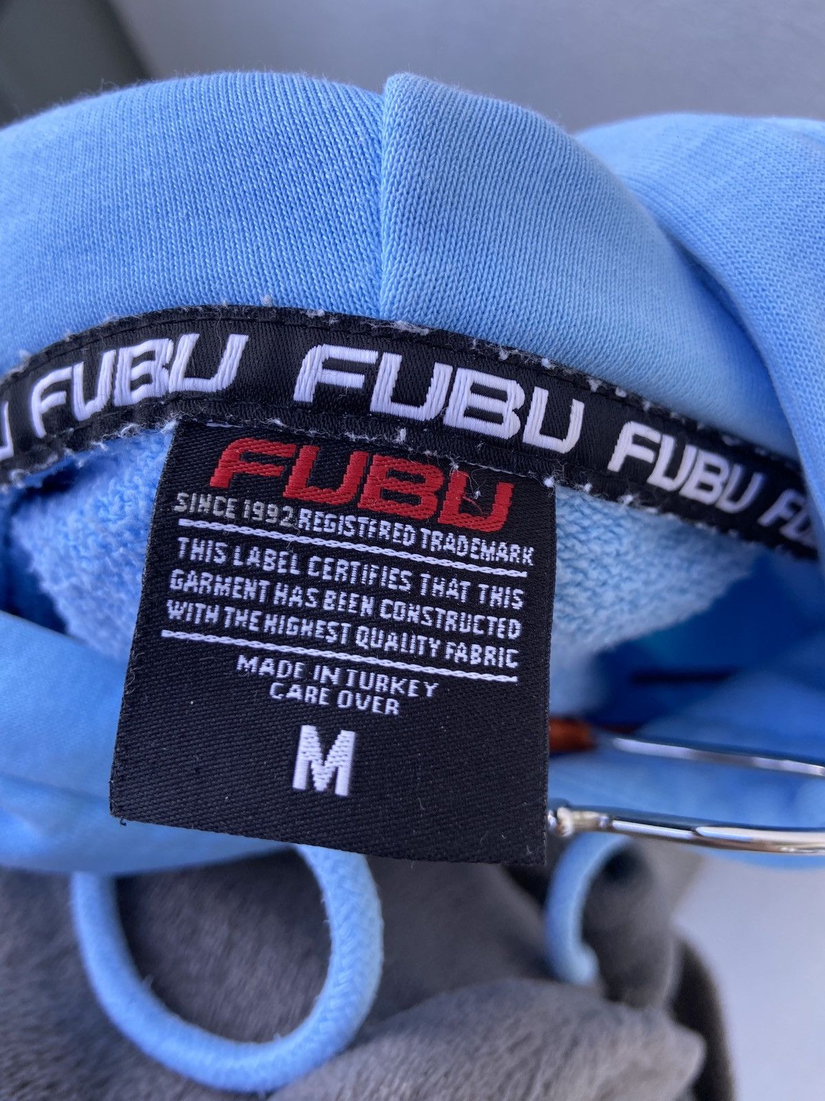 Fubu Fubu blue gradient embroidered oversize hoodie Size US M / EU 48-50 / 2 - 12 Thumbnail