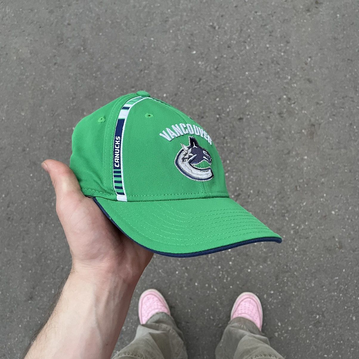 Reebok Vintage 90s Vancouver Reebok Art Kanye Cap Hat Streetwear Size ONE SIZE - 2 Thumbnail