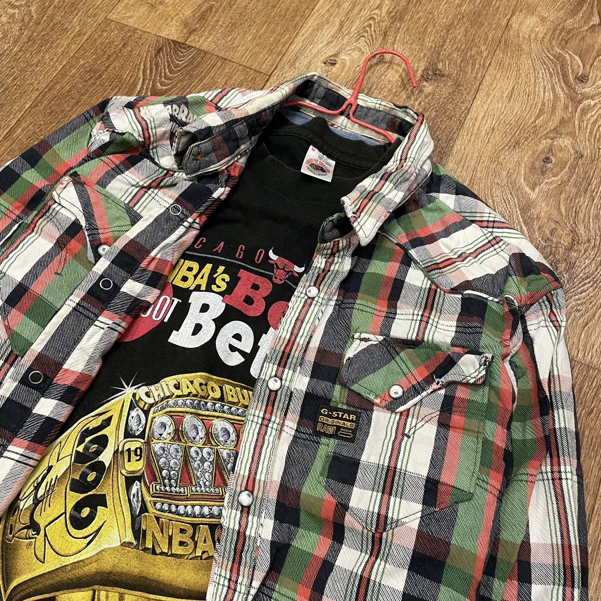 G-Star Vintage Flannel Shirt Travis Scott Style Streetwear Hype Size US XL / EU 56 / 4 - 5 Thumbnail