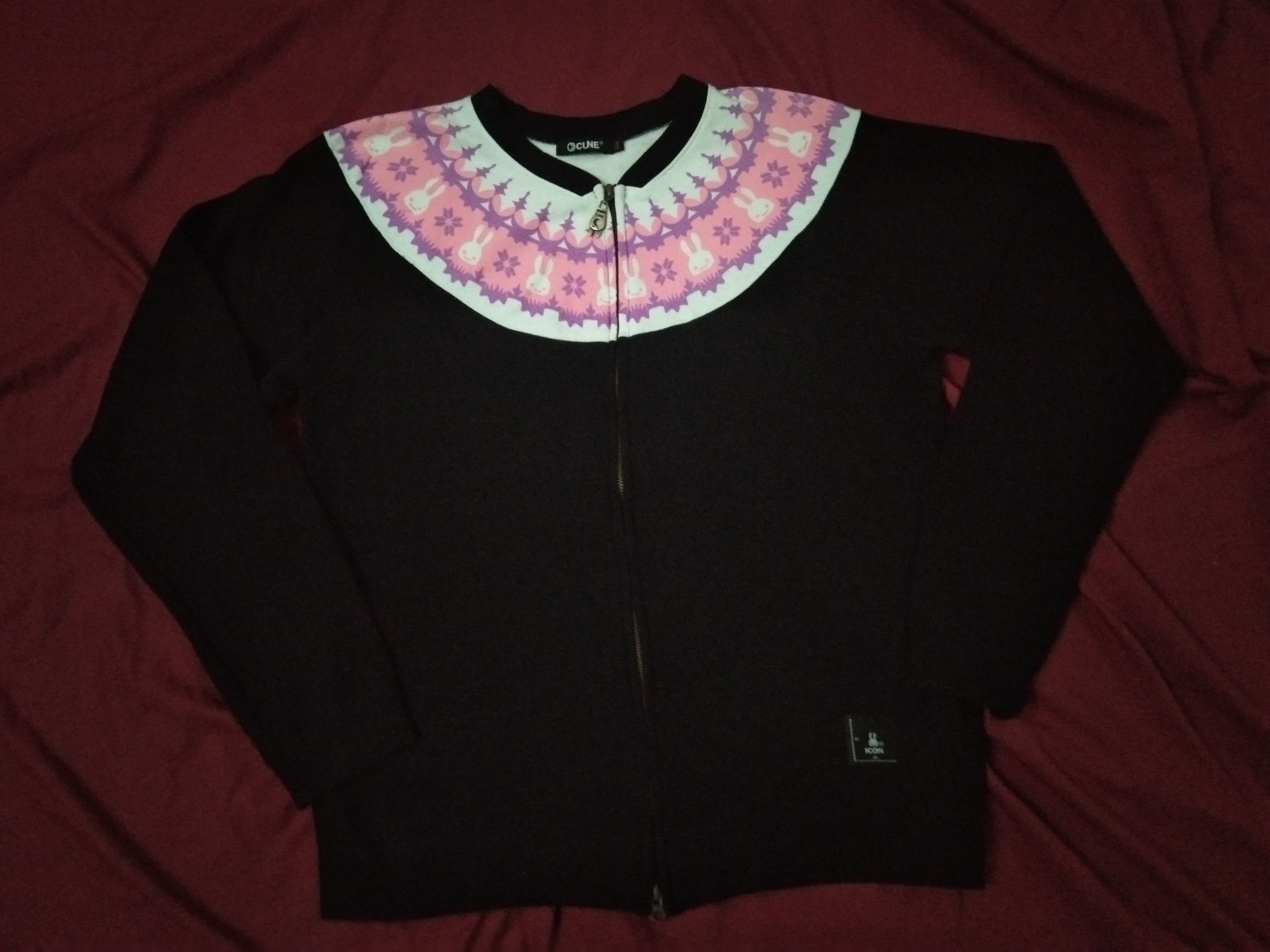 Japanese Brand CUNE Japan sweater jacket ethnic tribal pattern bunny cute Size US L / EU 52-54 / 3 - 2 Thumbnail