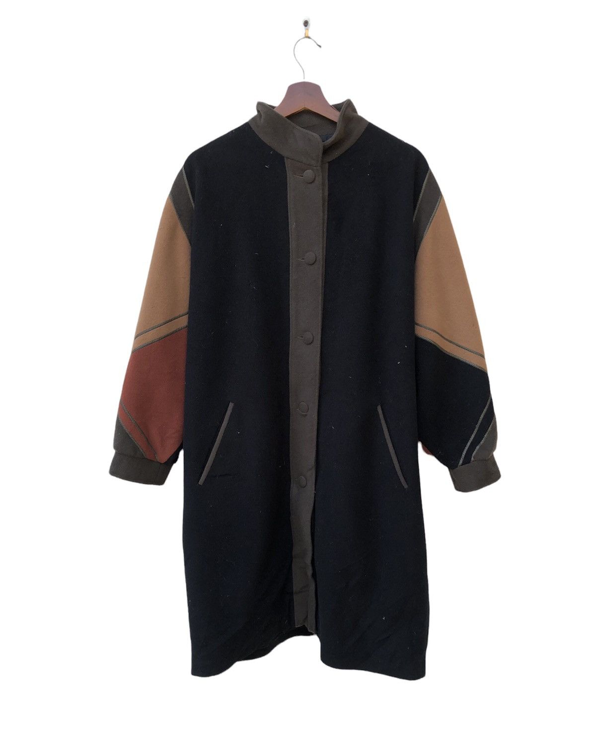 Other FranceDesigner PhilipeVallereuil Overcoat Patchwork Size M / US 6-8 / IT 42-44 - 1 Thumbnail