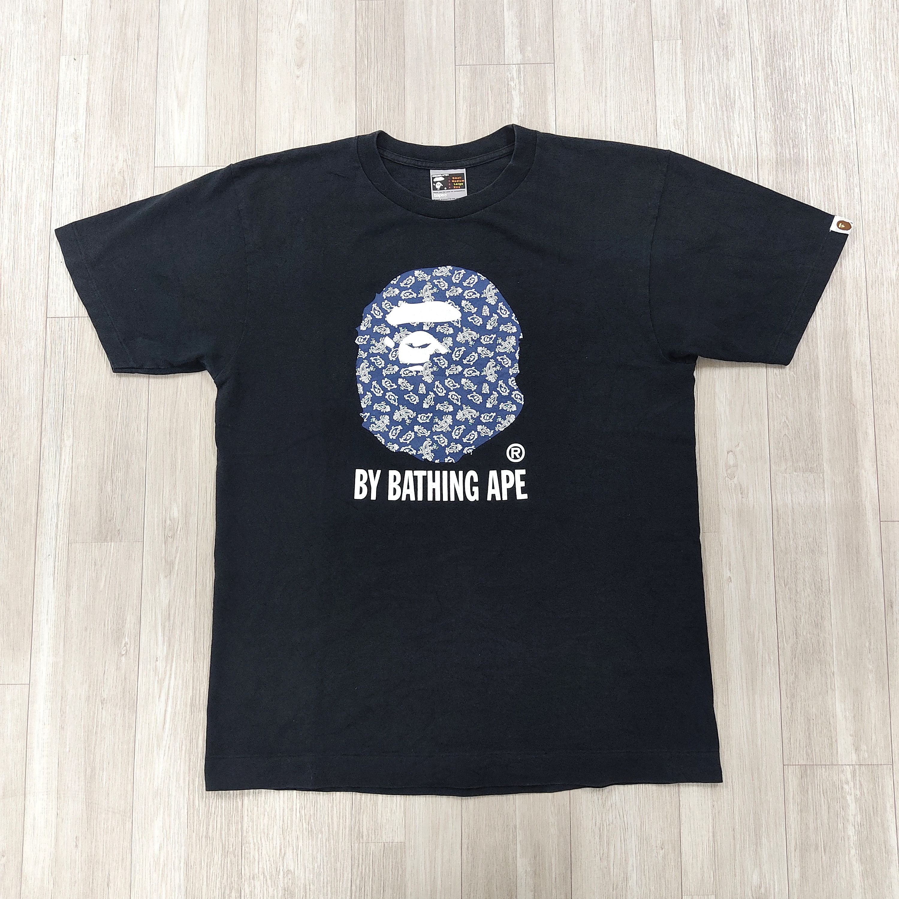 Bape Vintage Paisley Blue Bandana By A Bathing Ape Tee Size US L / EU 52-54 / 3 - 3 Thumbnail