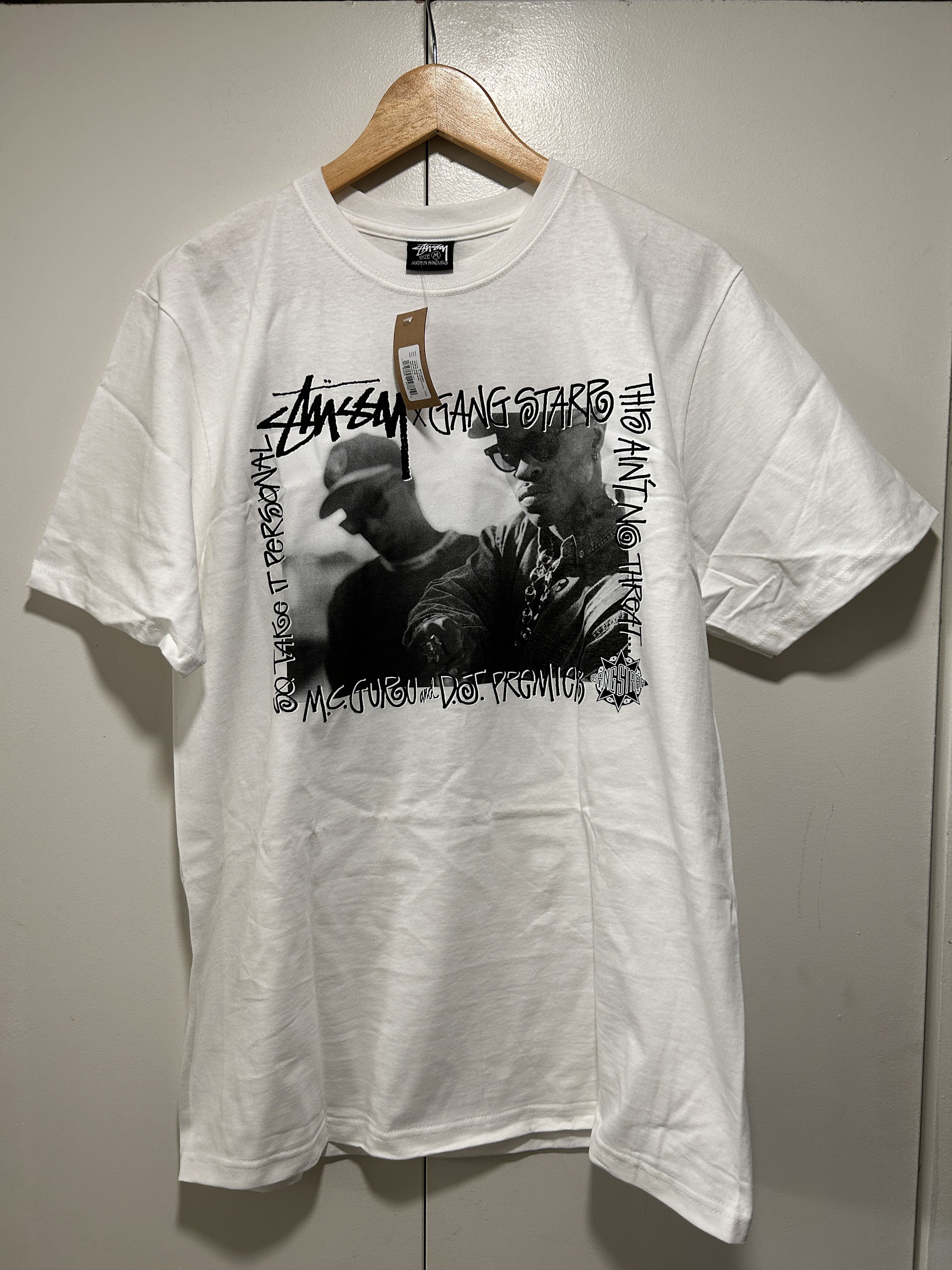 ブティック割引 Stussy GANG STARR TAKE IT PERSONAL TEE