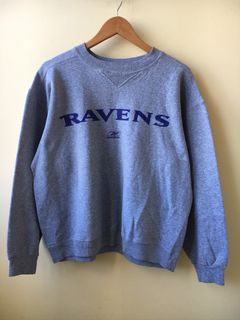 Vintage Baltimore Ravens 2001 Super Bowl Large Mens Purple Logo Sweatshirt  NFL