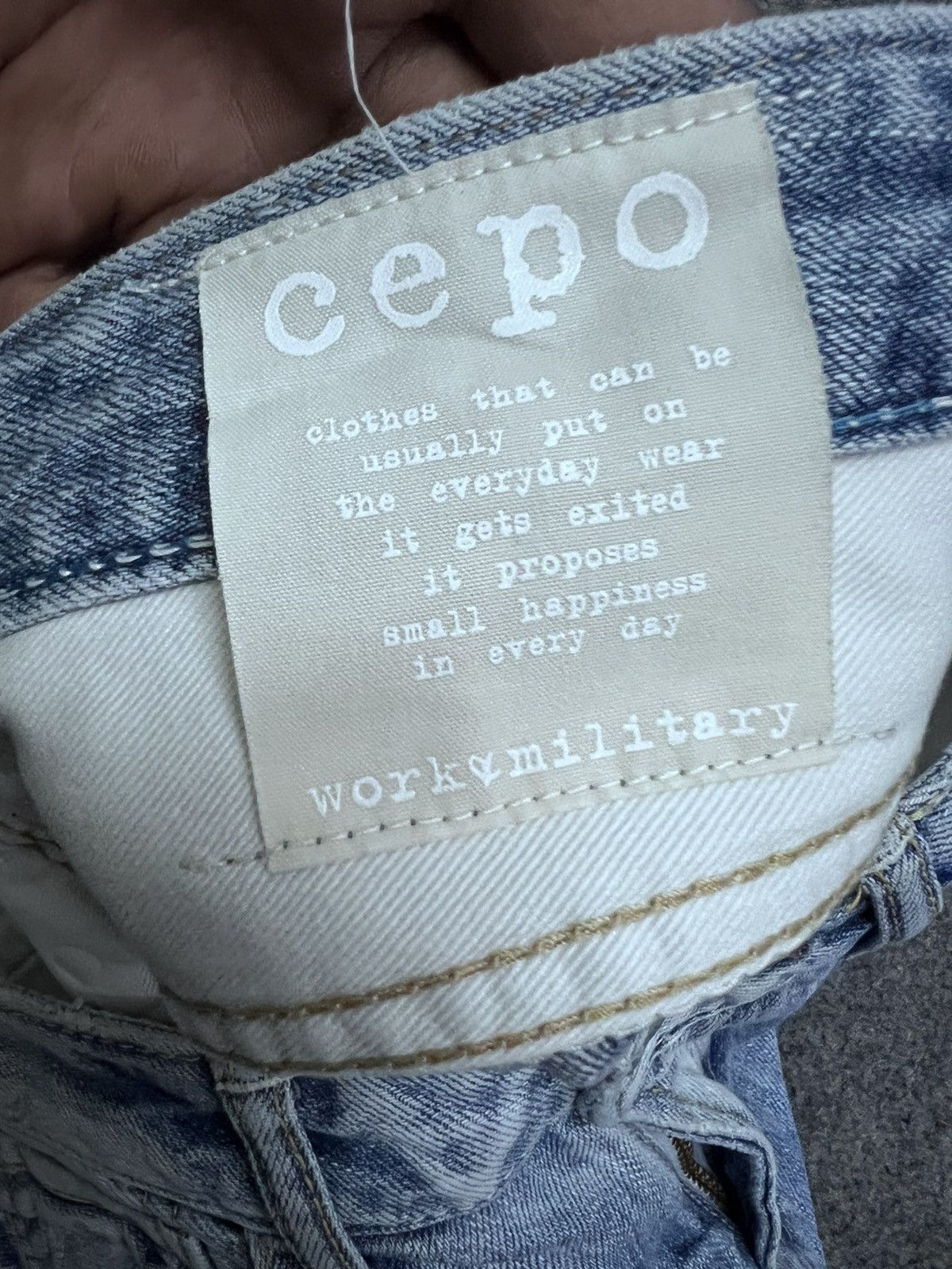 Japanese Brand SICK🔥Cepo Work& Military Patchwork Inspired Kapital Size US 30 / EU 46 - 7 Thumbnail