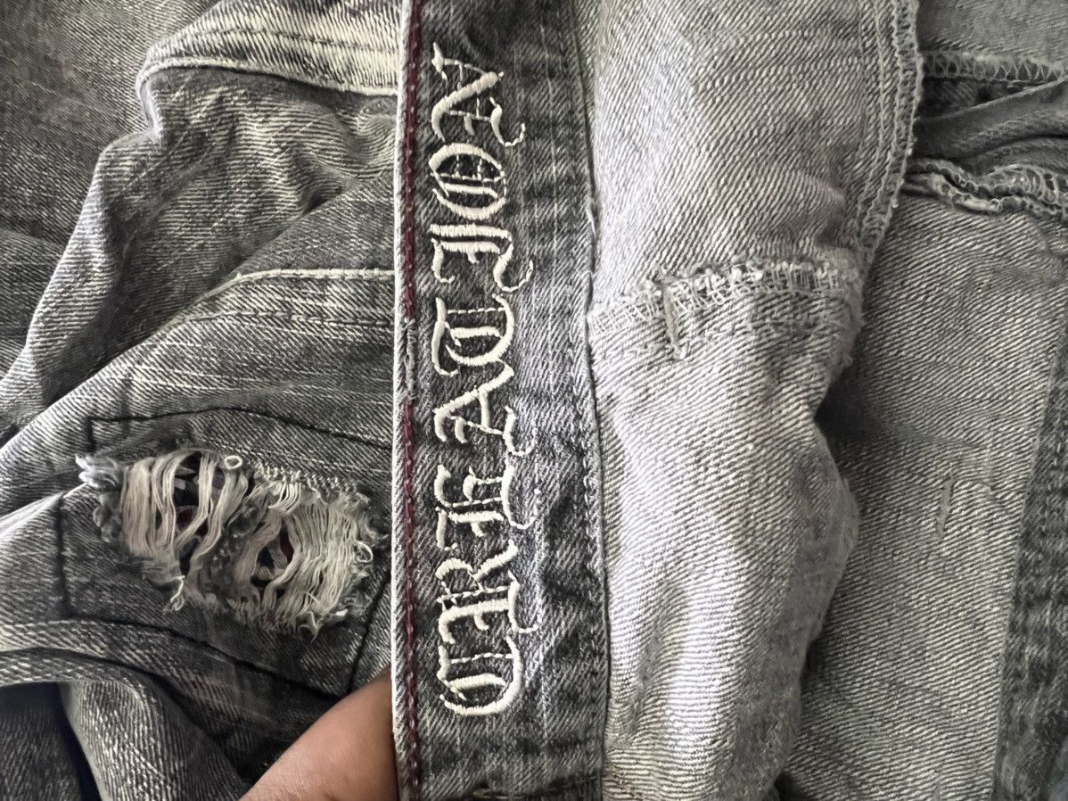 Japanese Brand Japanese brand Double Waist Trashed Ripped Denim Pants Size US 31 - 6 Thumbnail