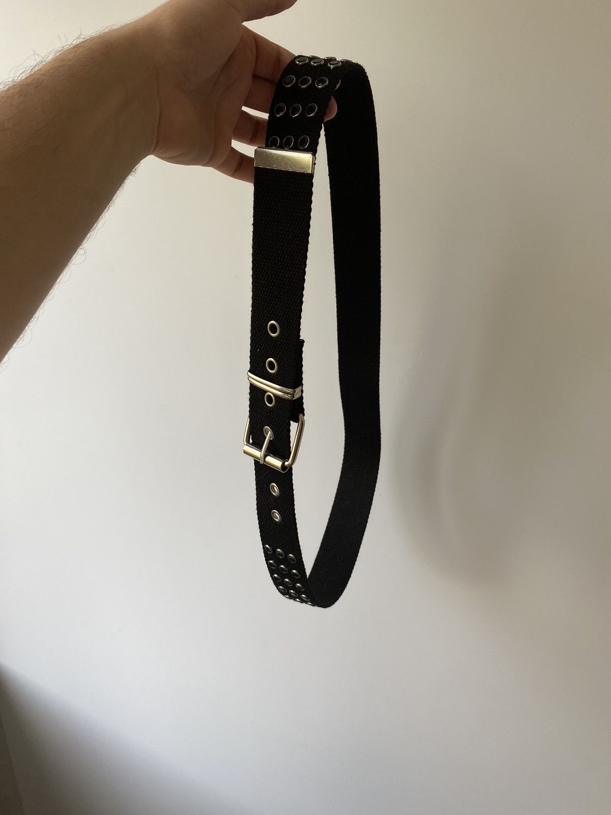 Japanese Brand 🇺🇸 Vintage 90s Japanese Metal Punk Rock Emo Goth Belt Japan Size ONE SIZE - 2 Thumbnail