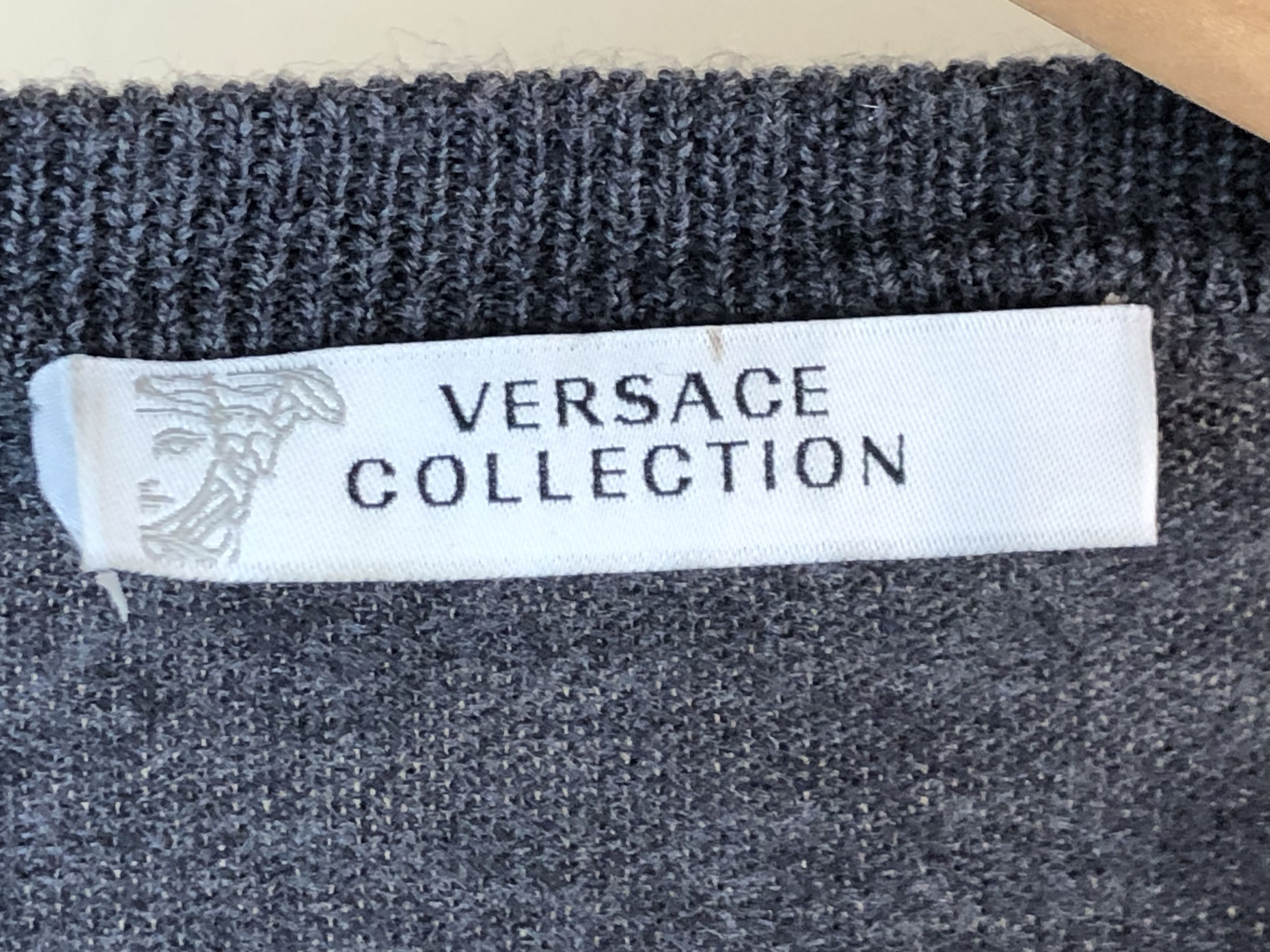 Versace Versace collection wool knit sweater pulover Size US XL / EU 56 / 4 - 4 Thumbnail