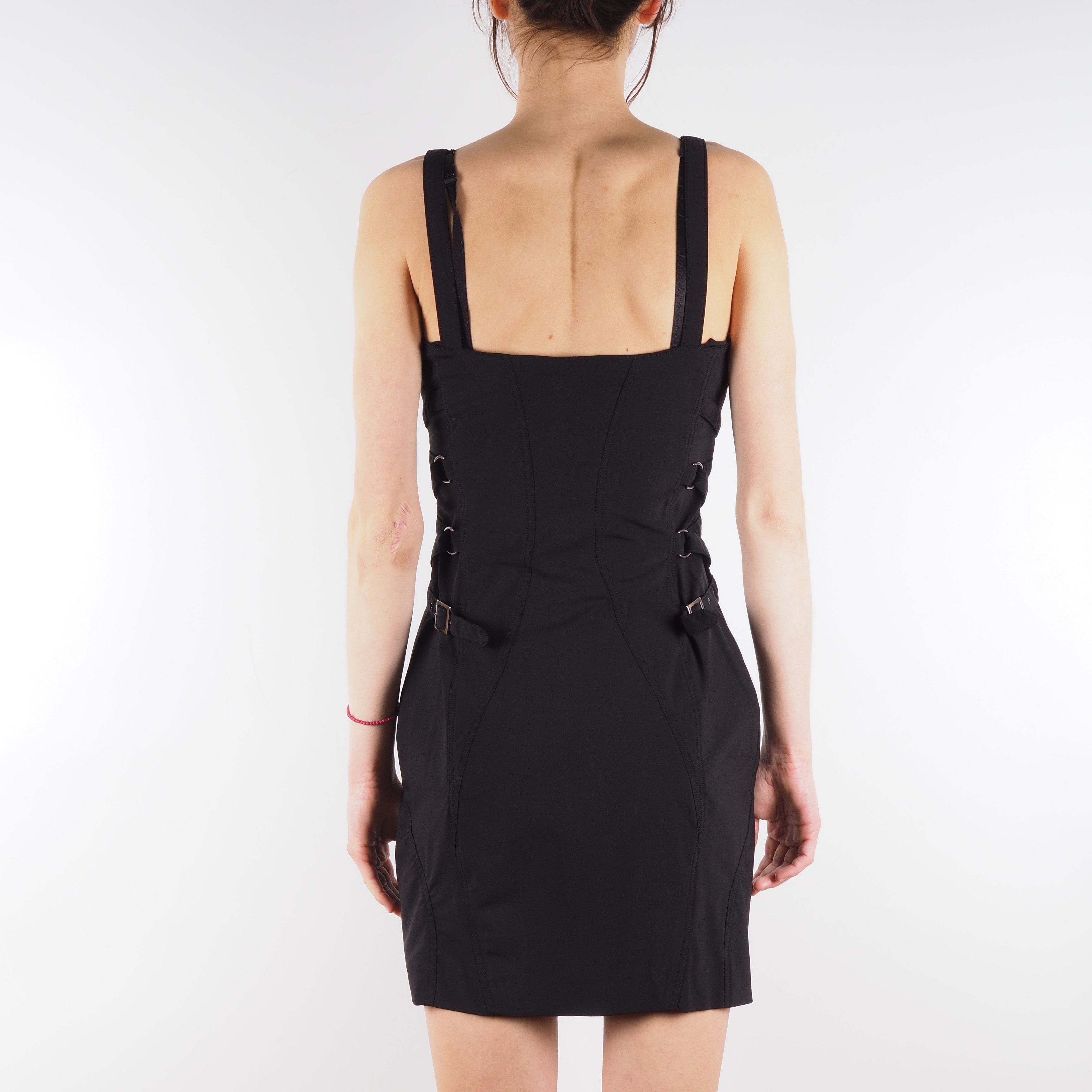 Versace Jeans Couture Versace Jeans Couture Vintage Zip Strap Detail Mini Dress Size M / US 6-8 / IT 42-44 - 5 Thumbnail
