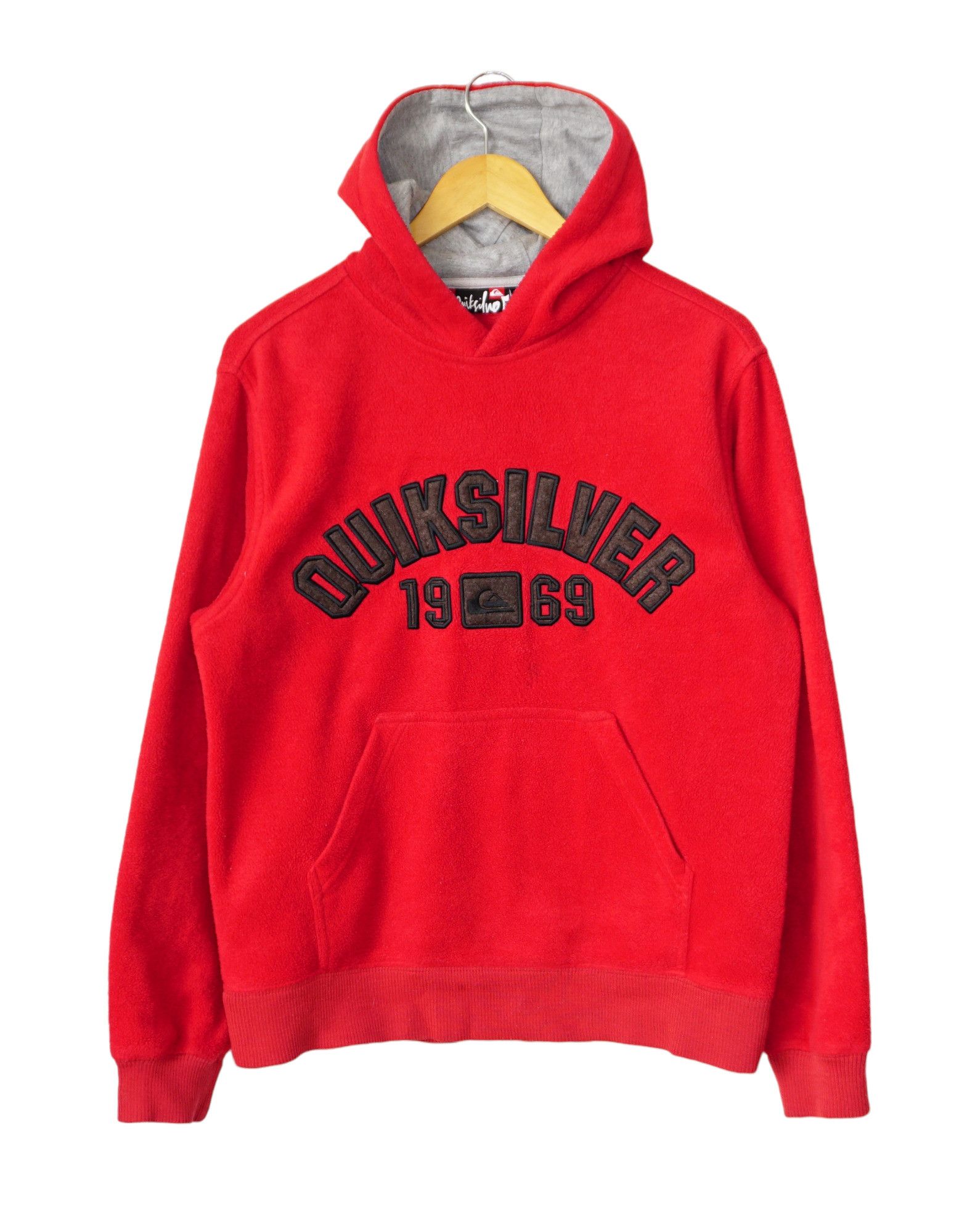 Quiksilver × Vintage Quicksilver Y2K Vintage Big Logo Fleece Sweatshirt Hoodie Size US S / EU 44-46 / 1 - 1 Thumbnail