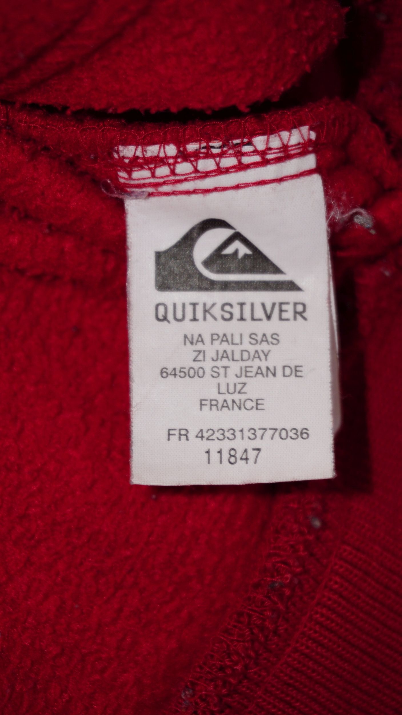 Quiksilver × Vintage Quicksilver Y2K Vintage Big Logo Fleece Sweatshirt Hoodie Size US S / EU 44-46 / 1 - 8 Thumbnail