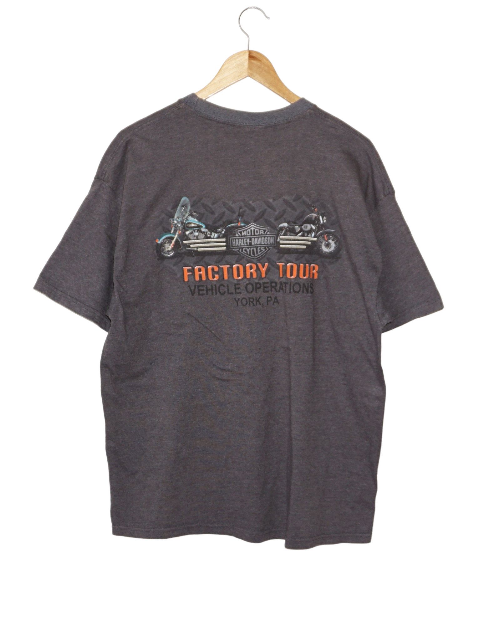 Harley Davidson Harley Davidson 2007 Vintage Factory Tour Tshirt Size US XL / EU 56 / 4 - 1 Thumbnail