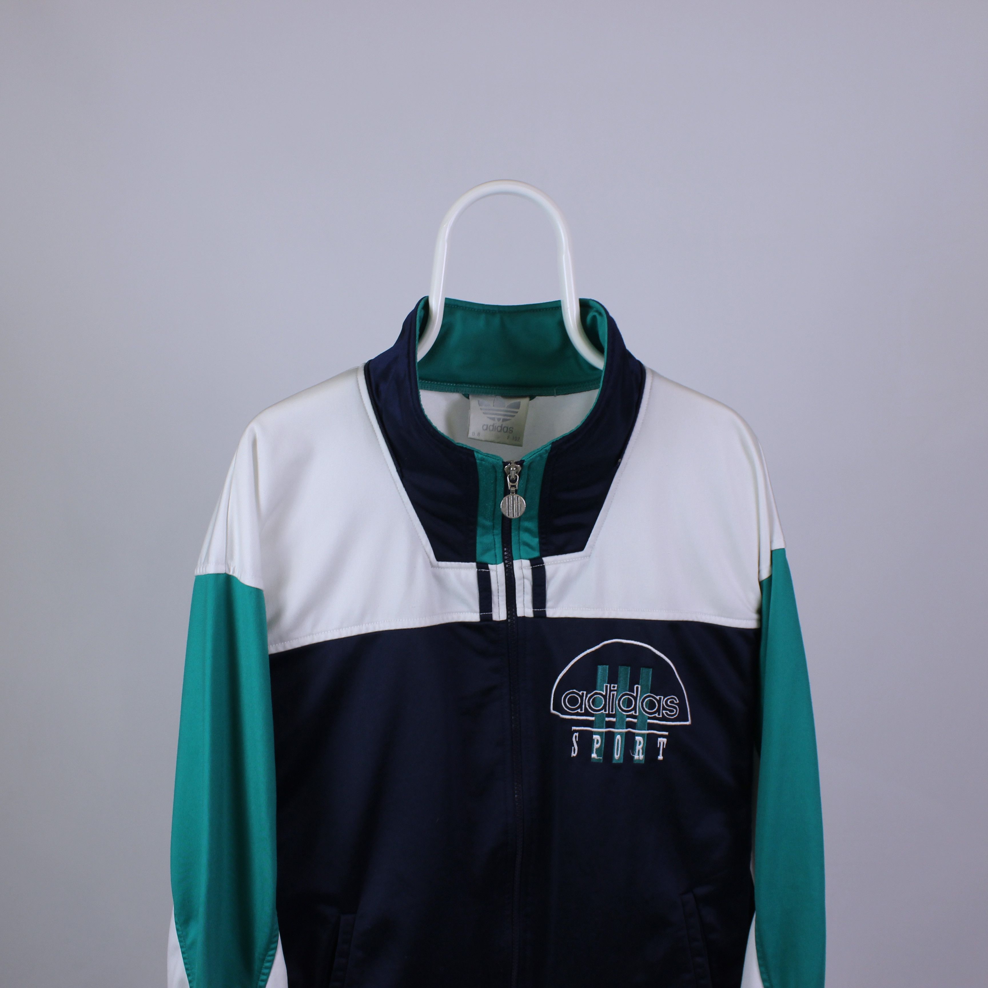 Adidas Vintage adidas tracksuit light jacket rare big logo Size US L / EU 52-54 / 3 - 1 Thumbnail