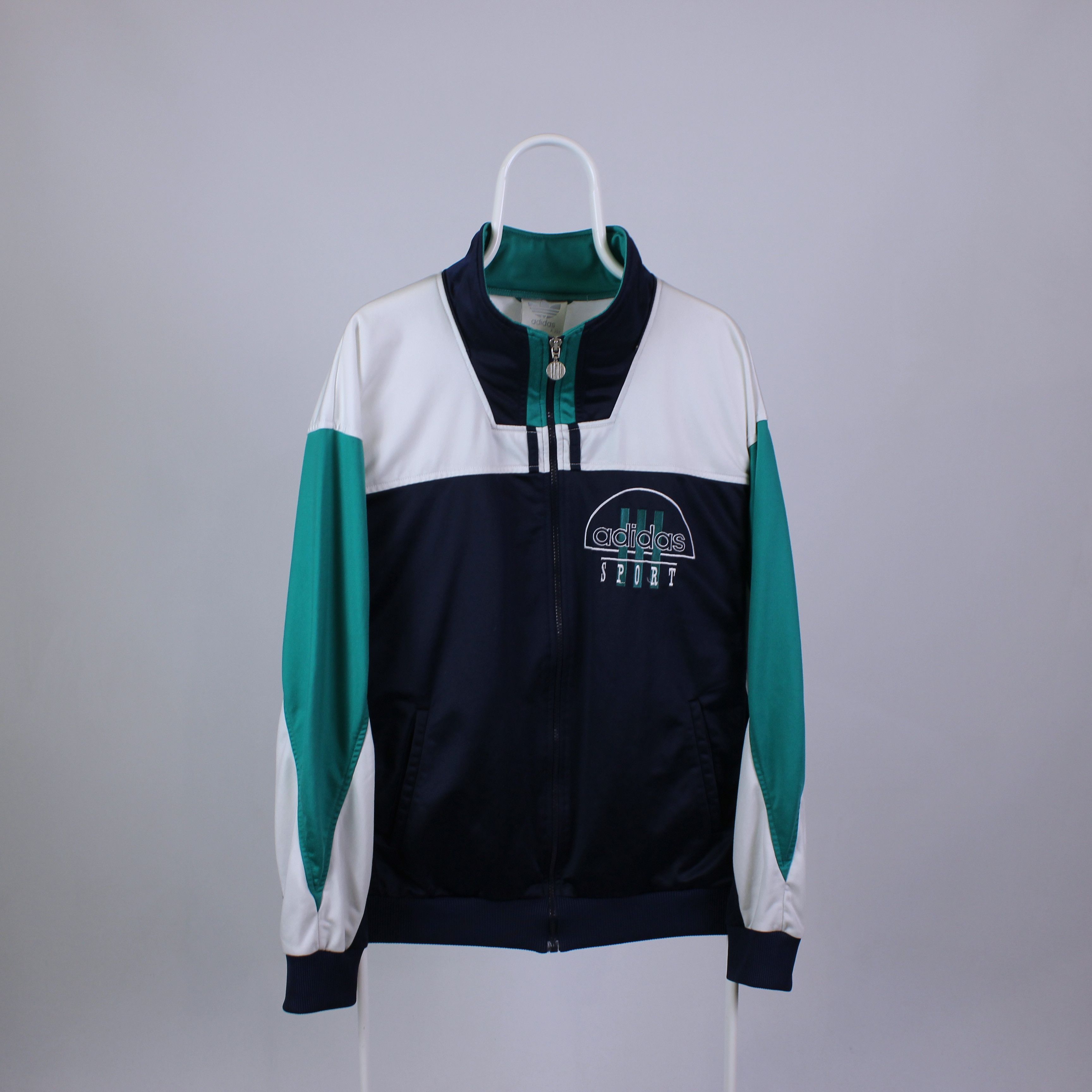 Adidas Vintage adidas tracksuit light jacket rare big logo Size US L / EU 52-54 / 3 - 5 Thumbnail