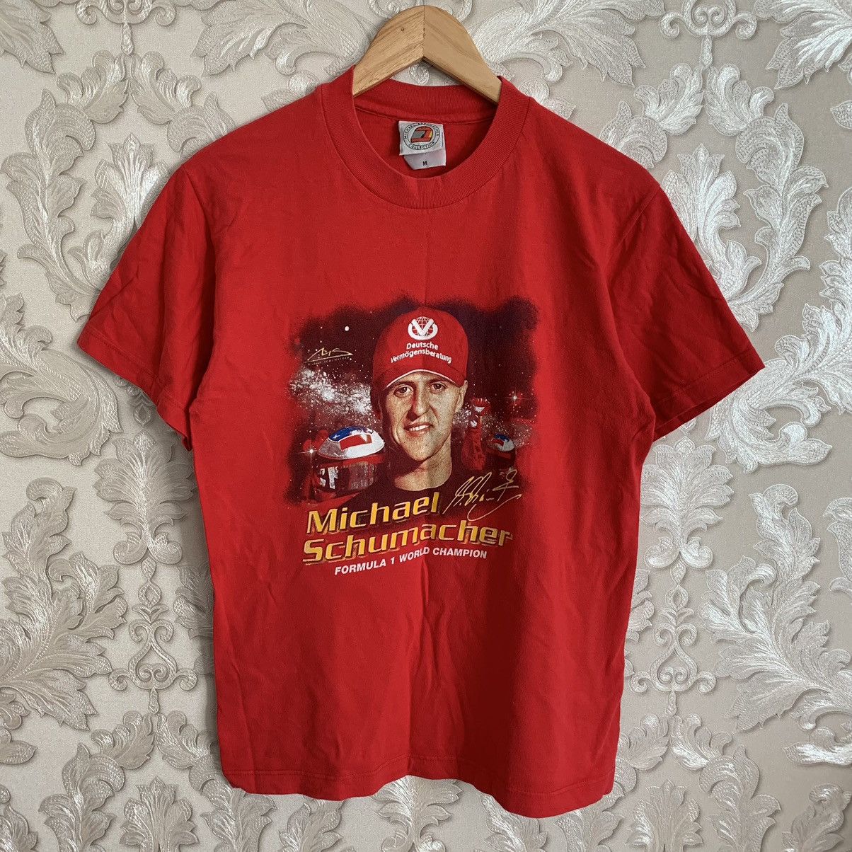 T-shirt Vintage Ferrari Michael Schumacher – F1 Team Racing – Taille XL – Années 2000