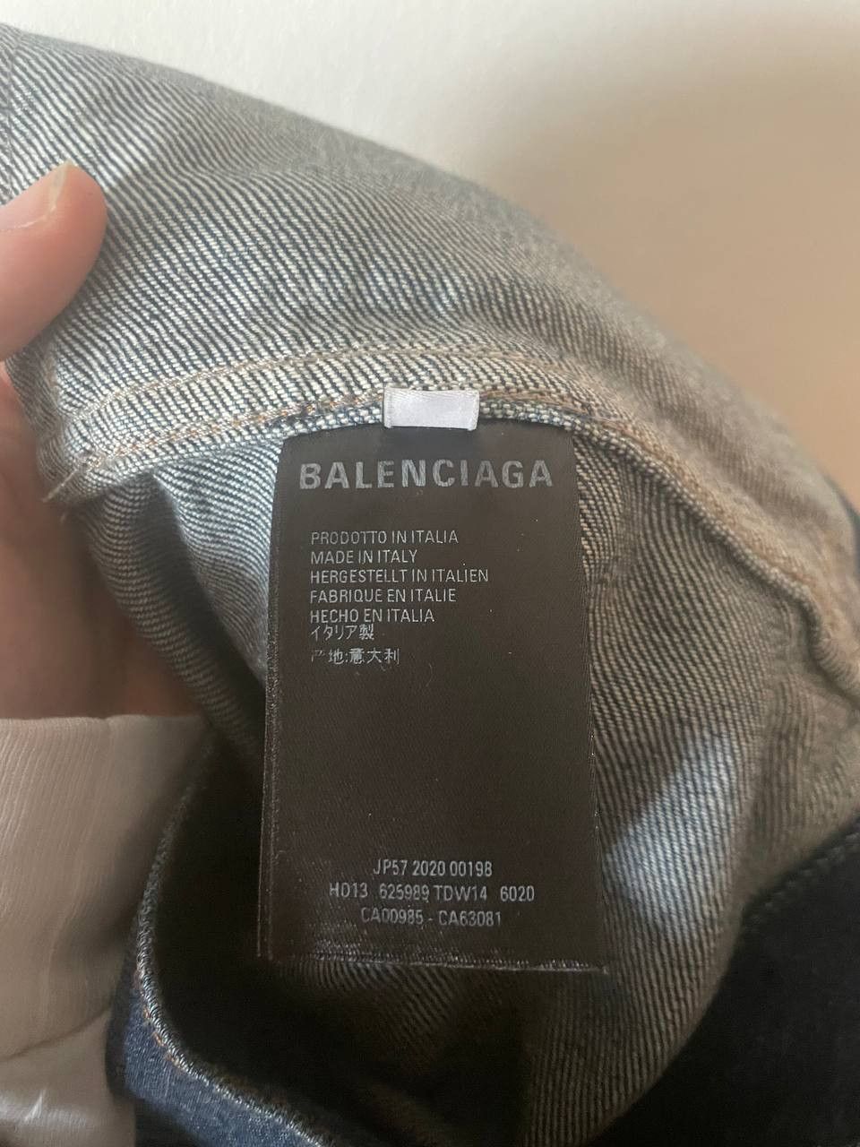 Balenciaga Upside down denim jacket BALENCIAGA Size US S / EU 44-46 / 1 - 6 Thumbnail