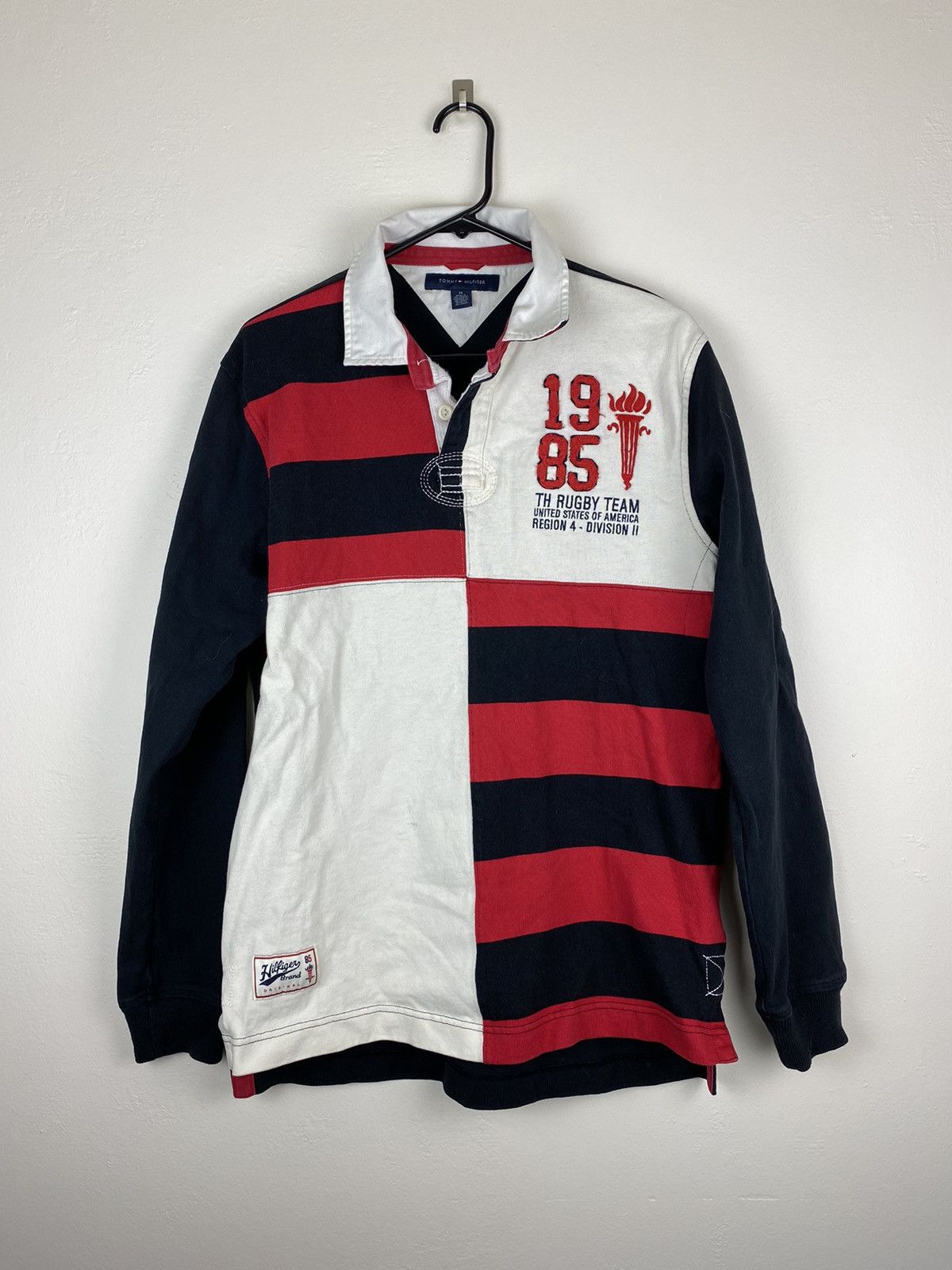 Tommy Hilfiger Vintage Tommy Hilfiger Rugby Polo Longsleeve Shirt Size US M / EU 48-50 / 2 - 1 Thumbnail