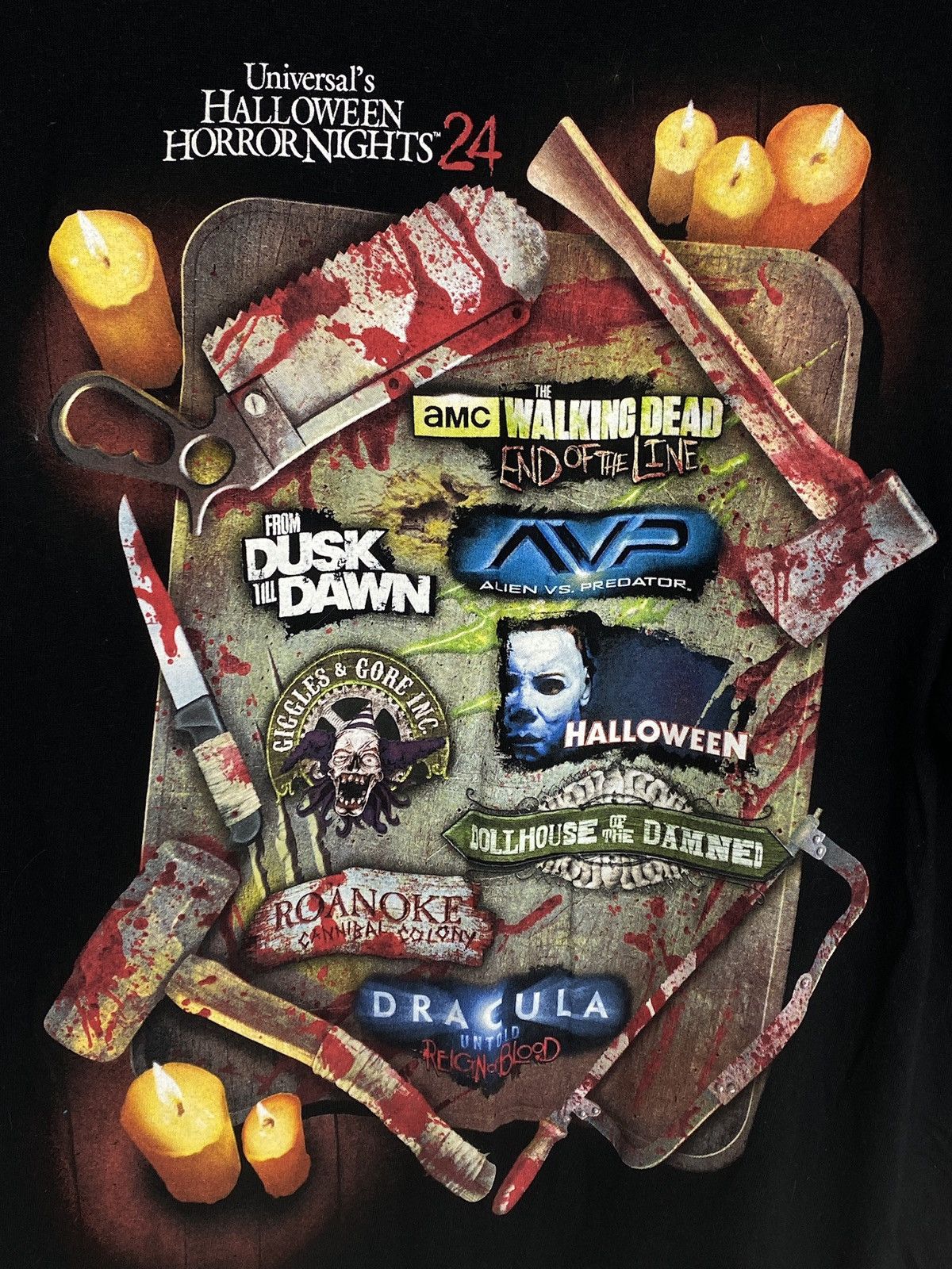 Universal Studios Universal's Halloween Horror Nights 24 2014 T-Shirt In Black Size US L / EU 52-54 / 3 - 5 Thumbnail