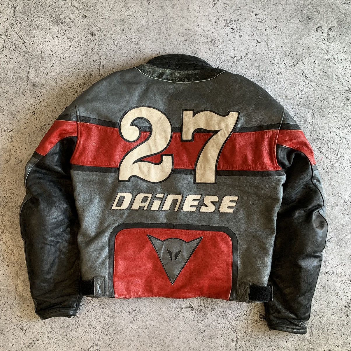 Dainese × Leather Jacket × MOTO Dainese 27 USA racing cojrse