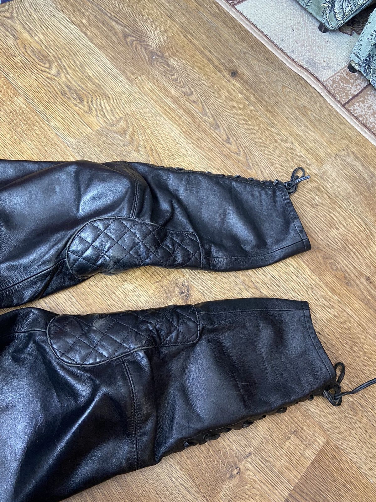 Vintage Vintage leather pants moto rare y2k Size US 34 / EU 50 - 5 Thumbnail