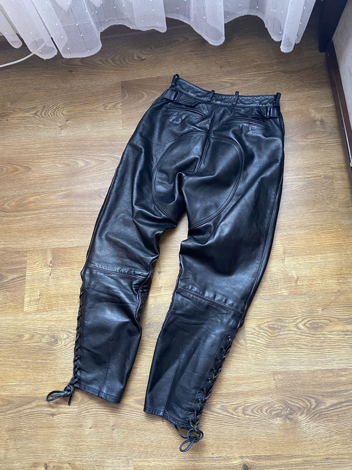 Vintage Vintage leather pants moto rare y2k Size US 34 / EU 50 - 2 Thumbnail