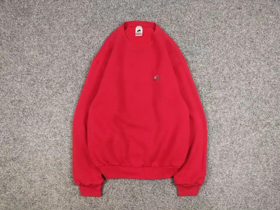 Fruit Of The Loom Vintage 80's Fruit Of The Loom USA Blank Crewneck Sweatshirt Size US M / EU 48-50 / 2 - 1 Thumbnail