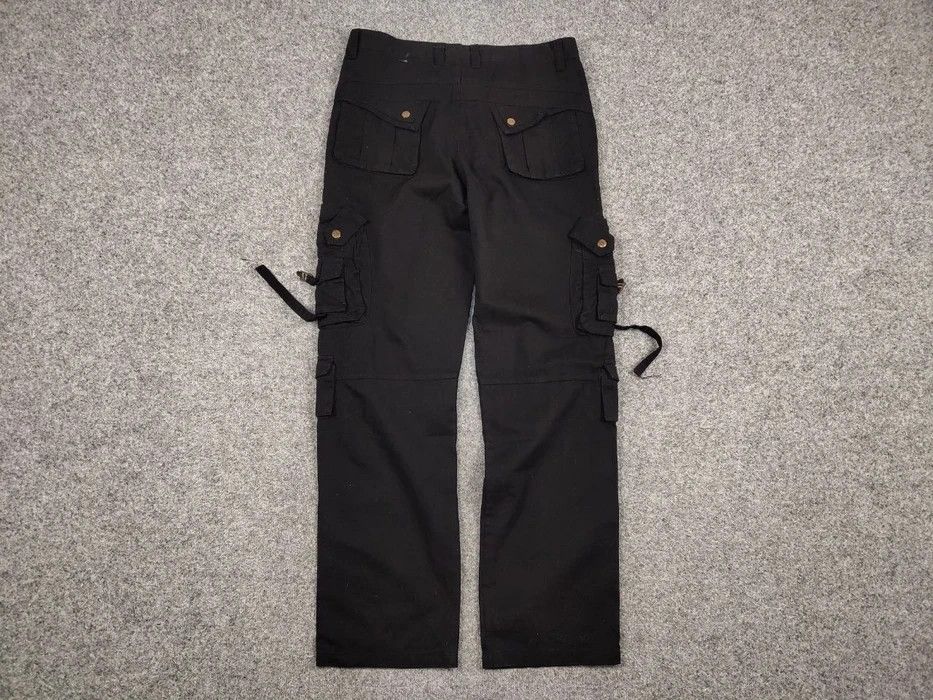 Japanese Brand Vintage 90's Cargo Pants Travis Scott Japan Zip Pocket Size US 34 / EU 50 - 7 Thumbnail