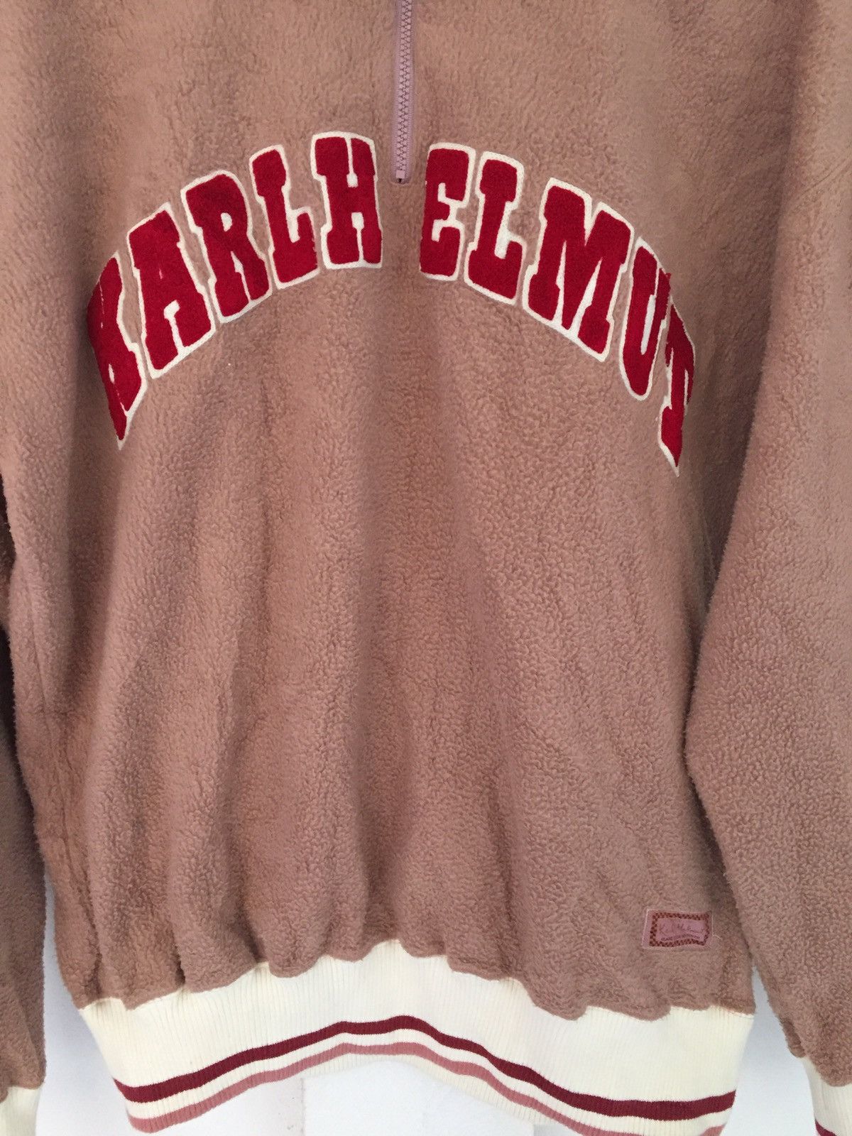 Japanese Brand Vintage Karl Helmut Quarter Zipper Fleece Jacket Size US L / EU 52-54 / 3 - 3 Thumbnail