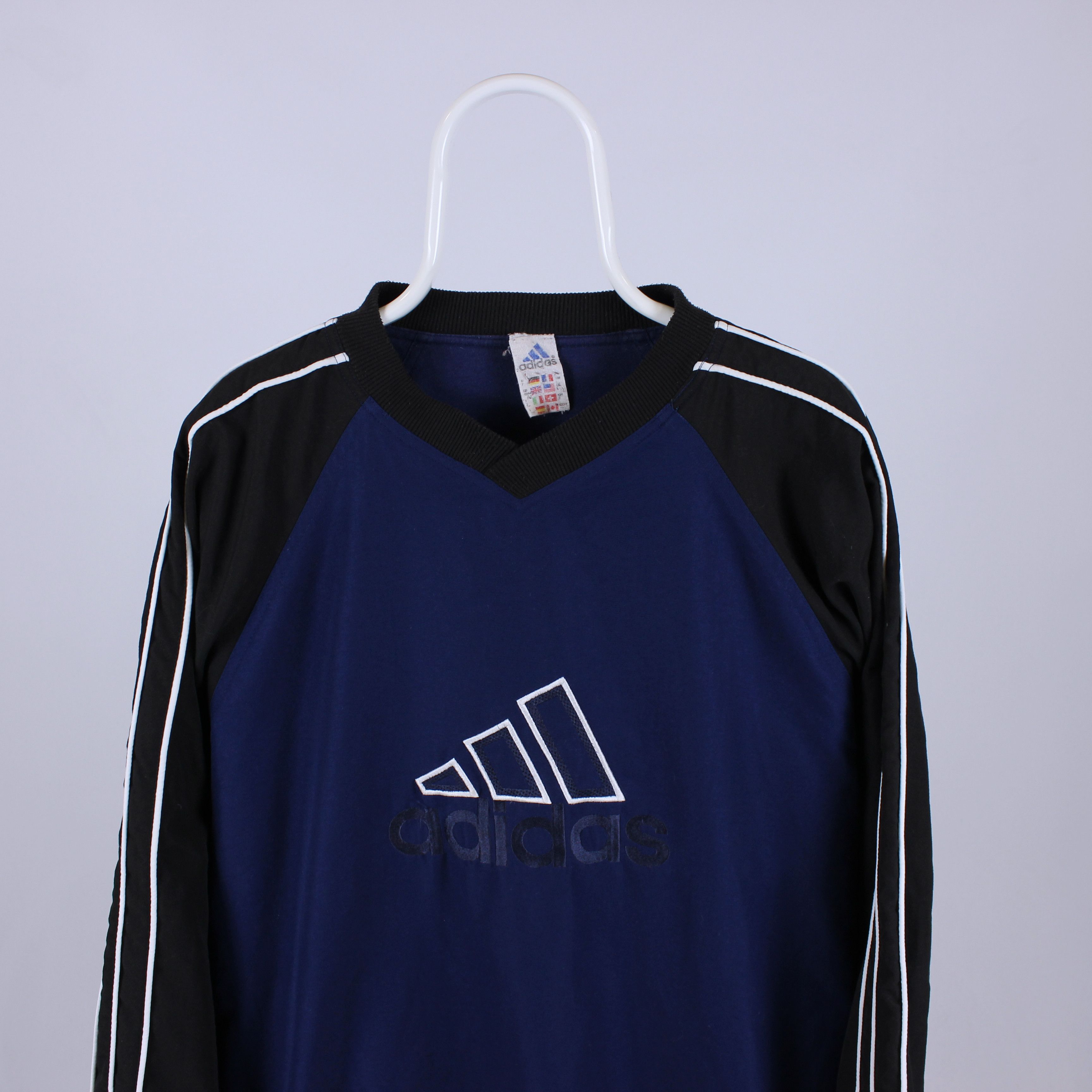 Adidas Vintage Adidas Big logo Sweatshirt Fashion L XL Size US L / EU 52-54 / 3 - 1 Thumbnail