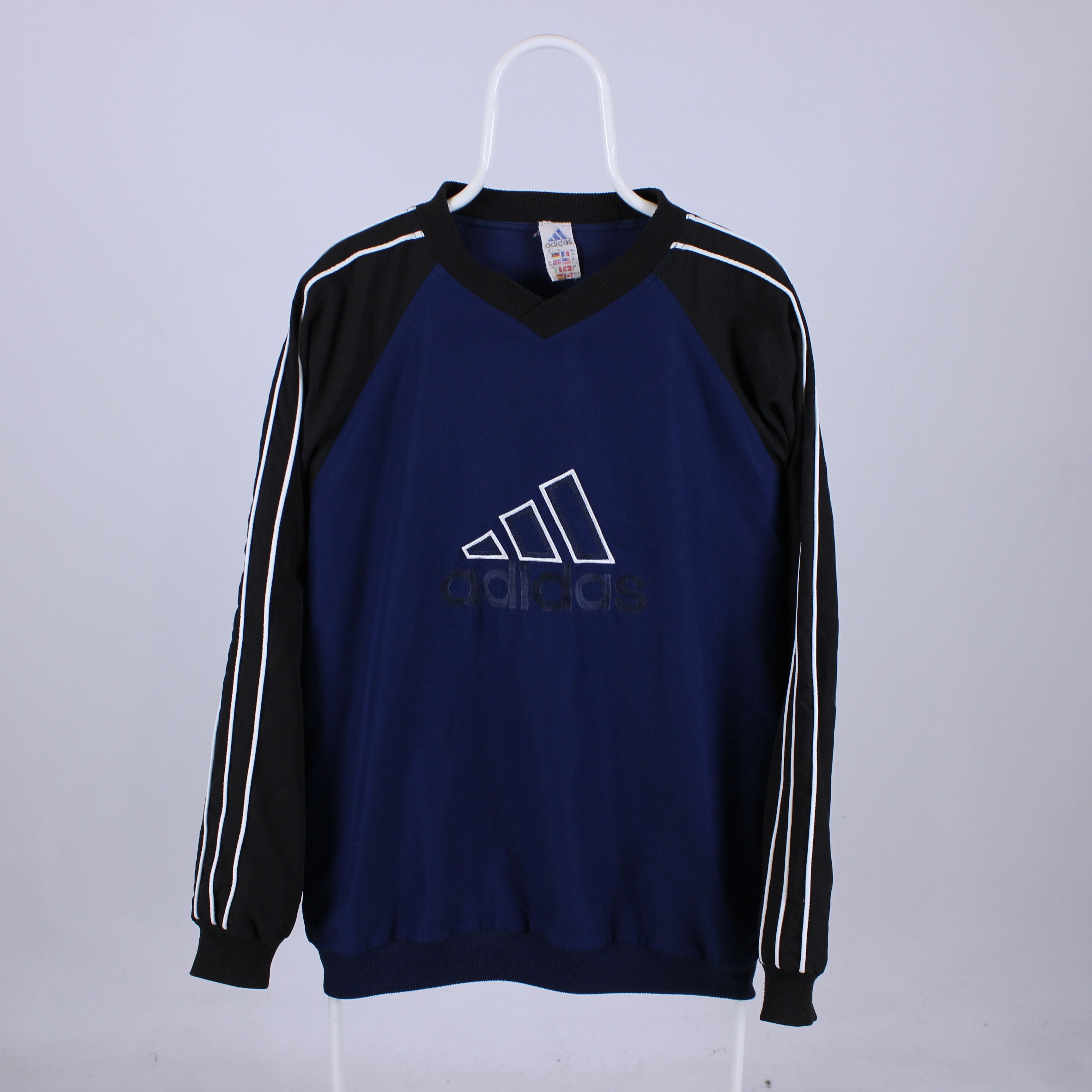 Adidas Vintage Adidas Big logo Sweatshirt Fashion L XL Size US L / EU 52-54 / 3 - 3 Thumbnail