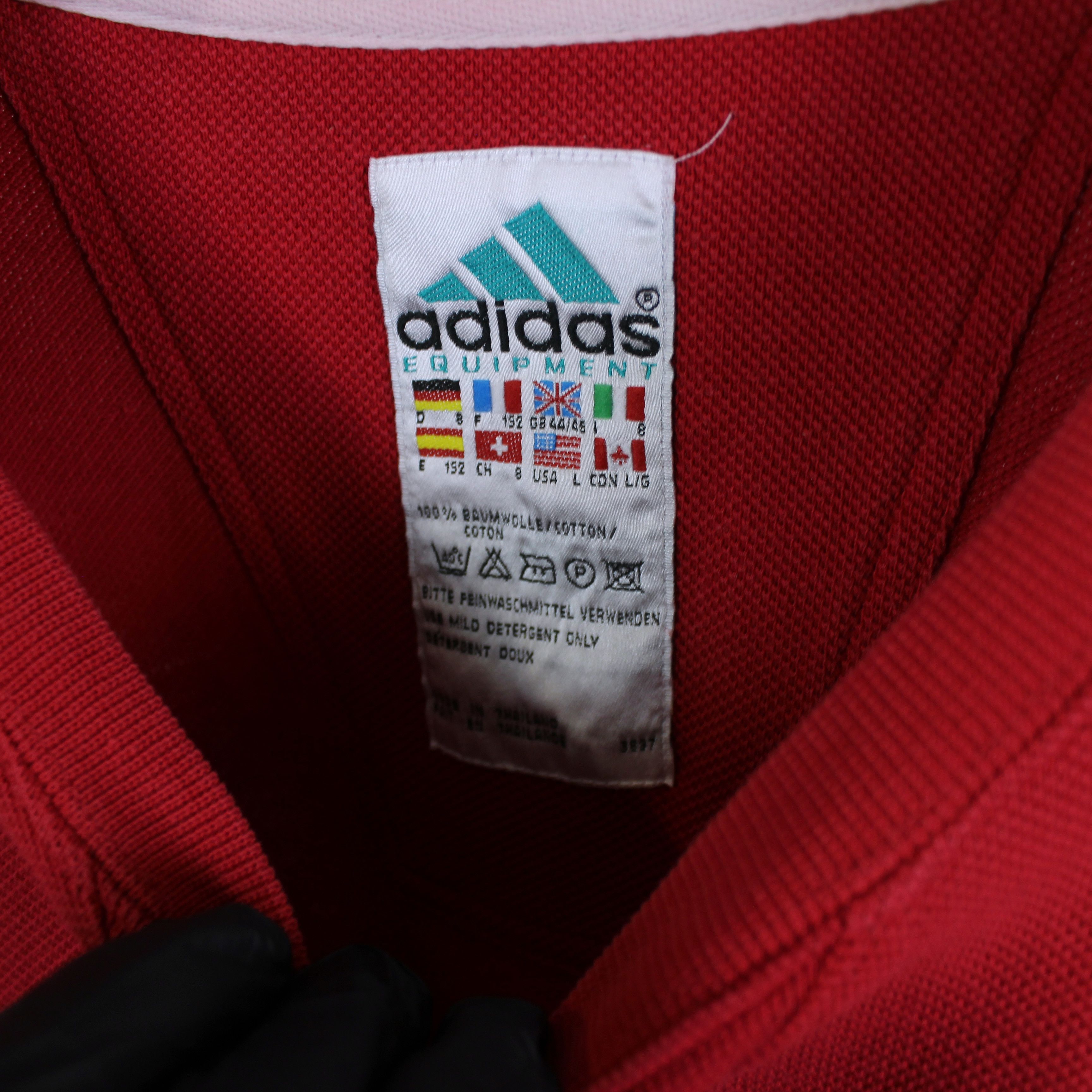 Adidas Vintage EQT Equipment Adidas sweatshirt rarity logo red Size US XL / EU 56 / 4 - 5 Thumbnail