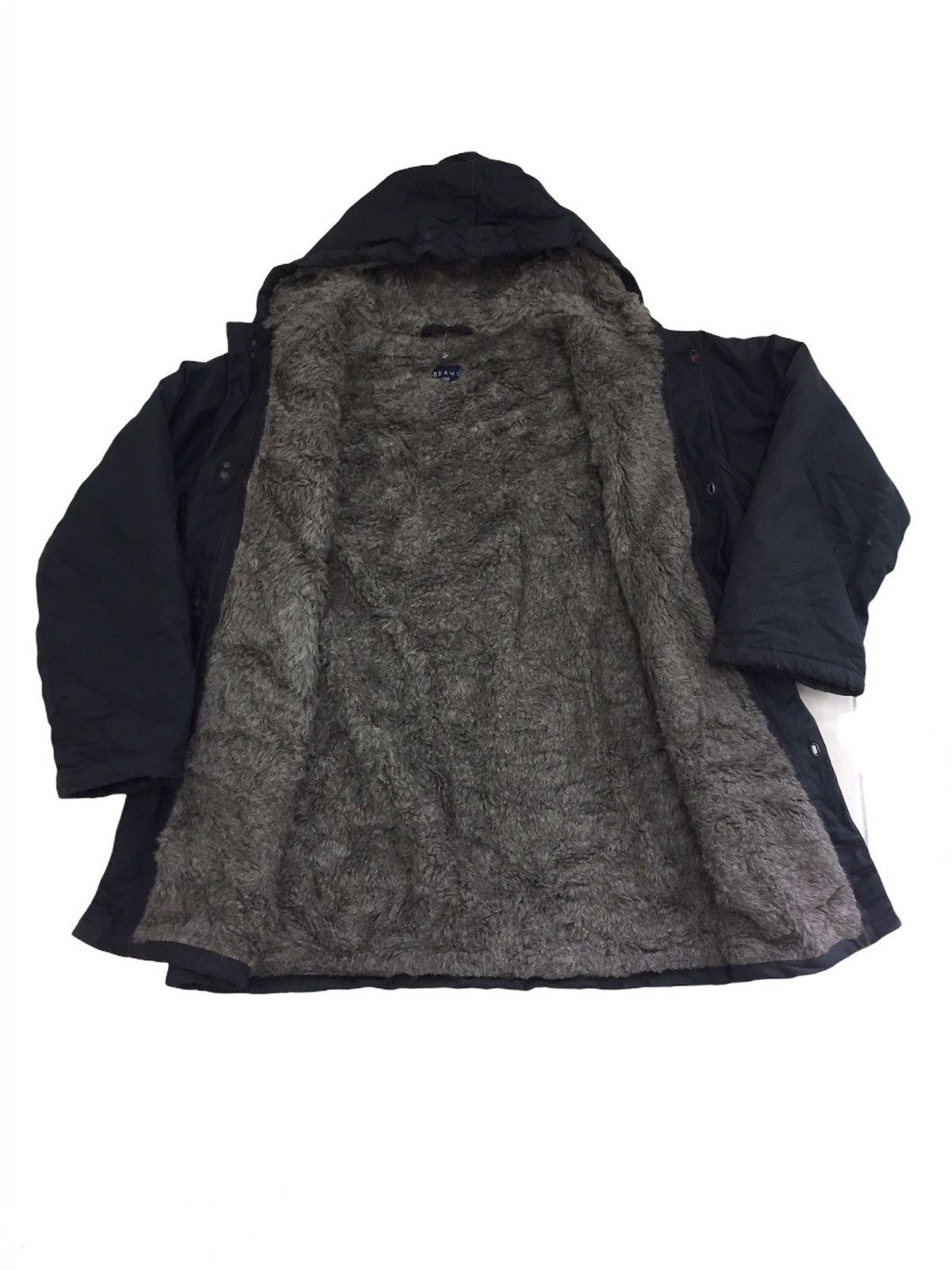 Beams Plus Vintage Beams Wax Black Jacket With Hook Fastener Size US M / EU 48-50 / 2 - 3 Thumbnail