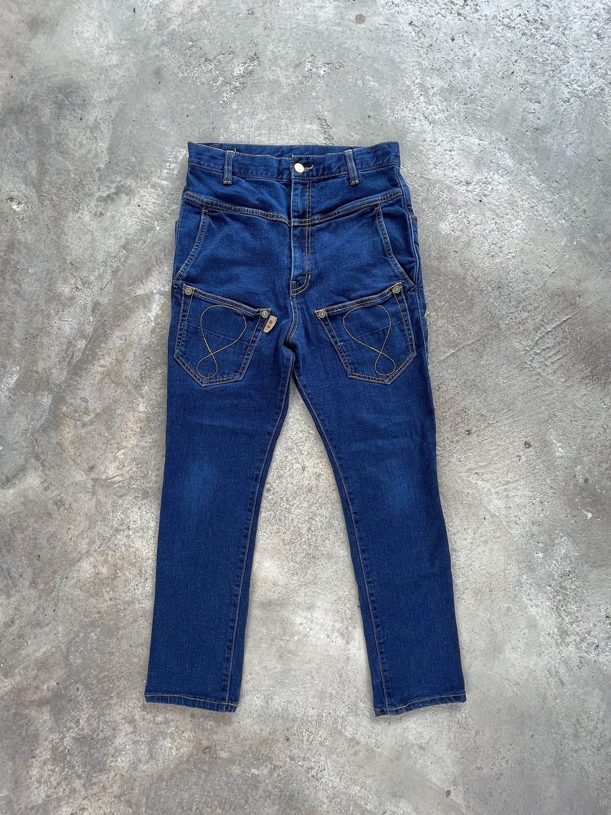 Issey Miyake × mercibeaucoup Mercibeaucoup Drop Crotch Denim Pants Size US 29 - 1 Thumbnail