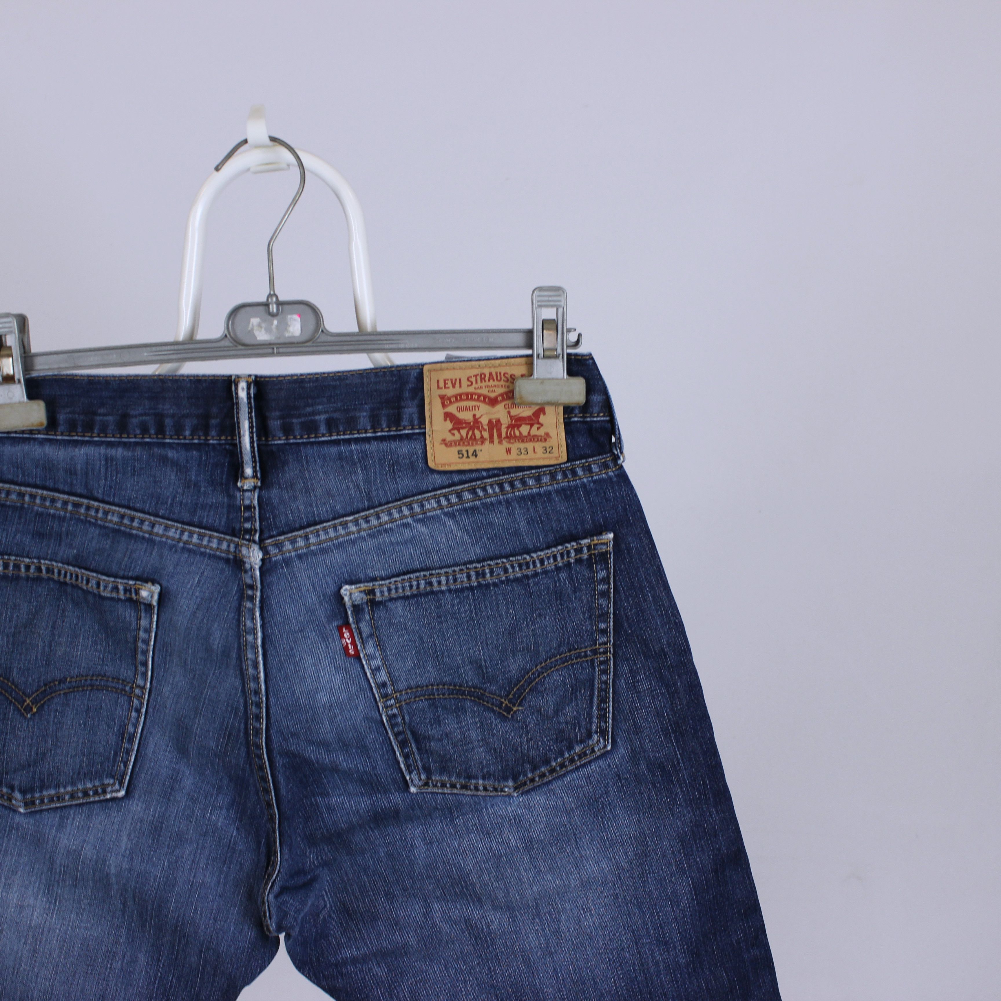 Levi's Vintage levis 514 short rare denim jeans Size US 33 - 1 Thumbnail
