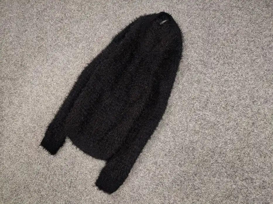 Japanese Brand Vintage 90's Japanese Black Mohair Style Fuzzy Sweater Size US S / EU 44-46 / 1 - 2 Thumbnail