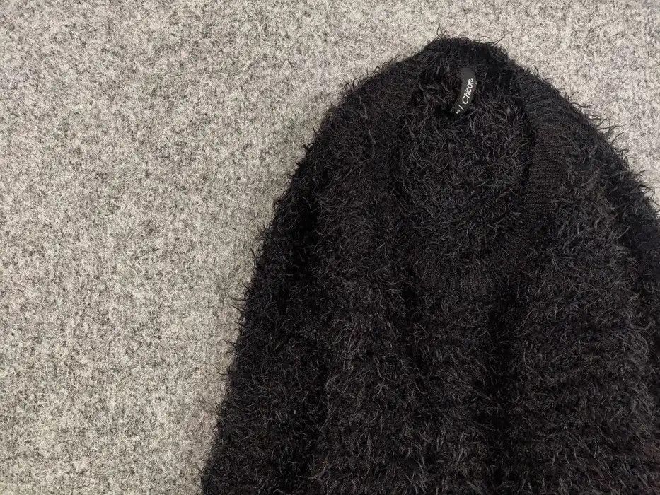 Japanese Brand Vintage 90's Japanese Black Mohair Style Fuzzy Sweater Size US S / EU 44-46 / 1 - 5 Thumbnail