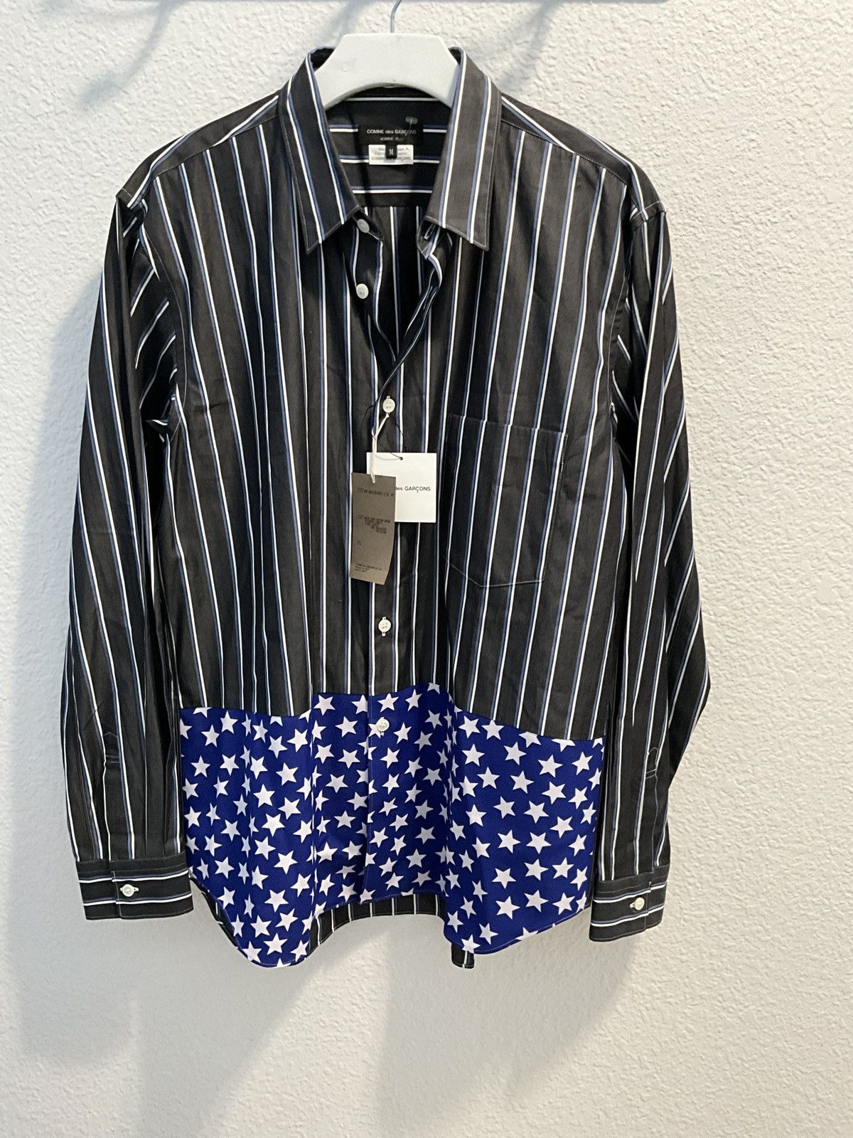 Comme des Garcons Homme Plus Come des garçons home plus stars & stripes L/S shirt Size US M / EU 48-50 / 2 - 1 Thumbnail