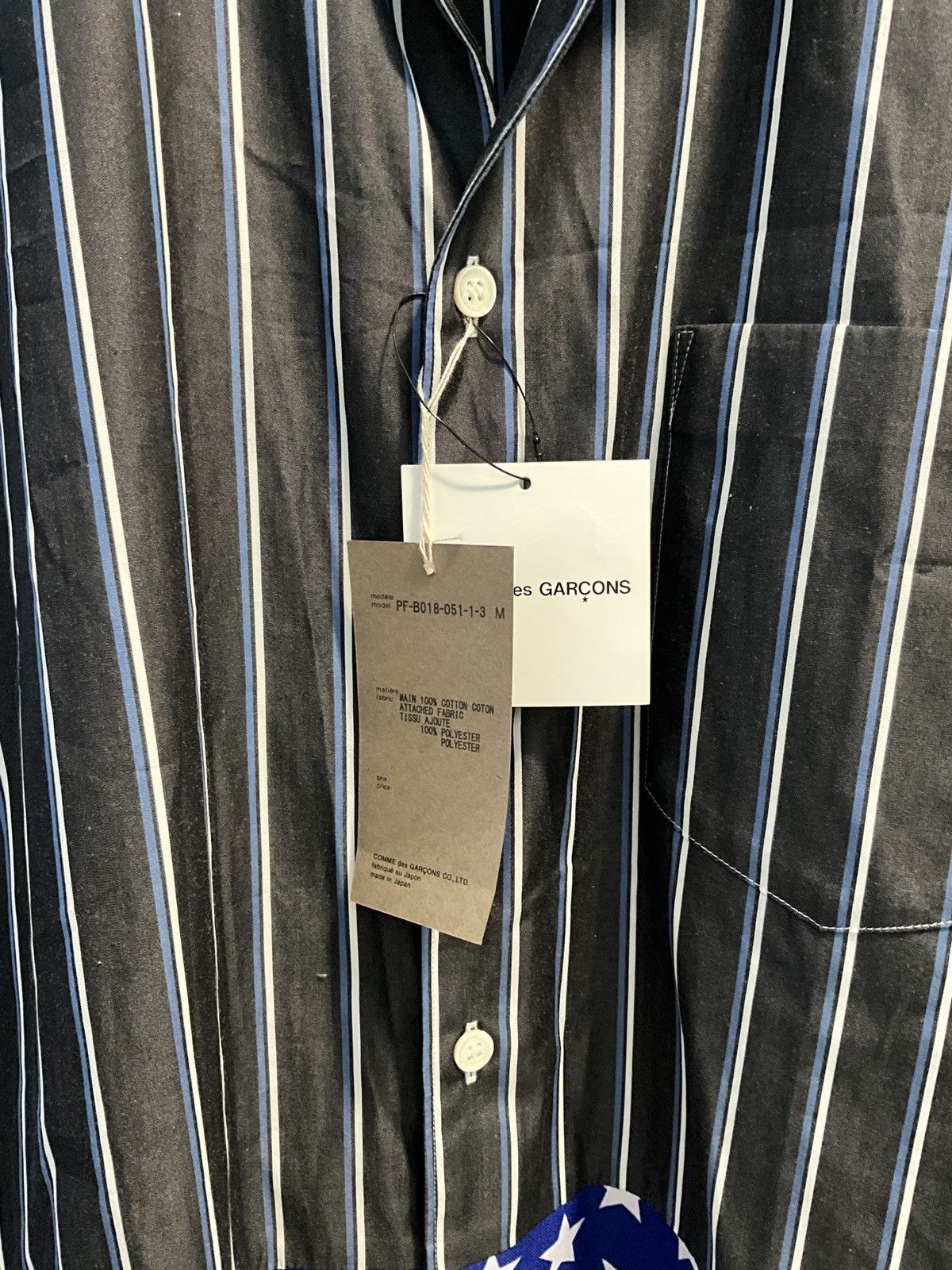 Comme des Garcons Homme Plus Come des garçons home plus stars & stripes L/S shirt Size US M / EU 48-50 / 2 - 3 Thumbnail