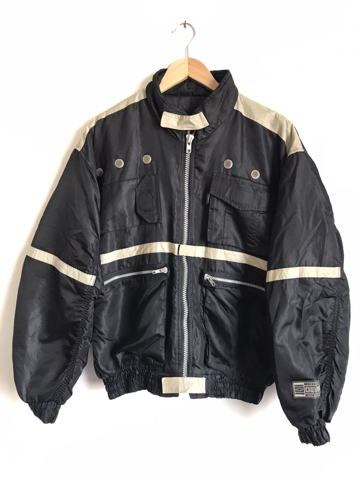 Sports Specialties × Vintage 🇺🇸Vintage Chevrolet Racing Bomber Jacket Size US M / EU 48-50 / 2 - 1 Thumbnail