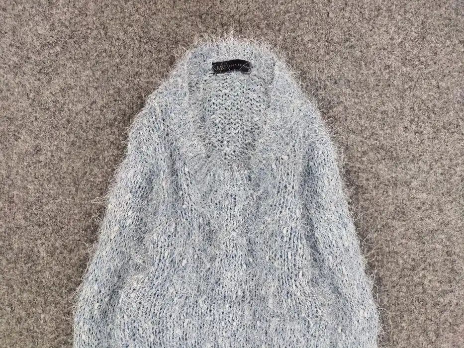 Japanese Brand Vintage 90's Japanese Blue Mohair Style Fuzzy Sweater Hype Size M / US 6-8 / IT 42-44 - 3 Thumbnail