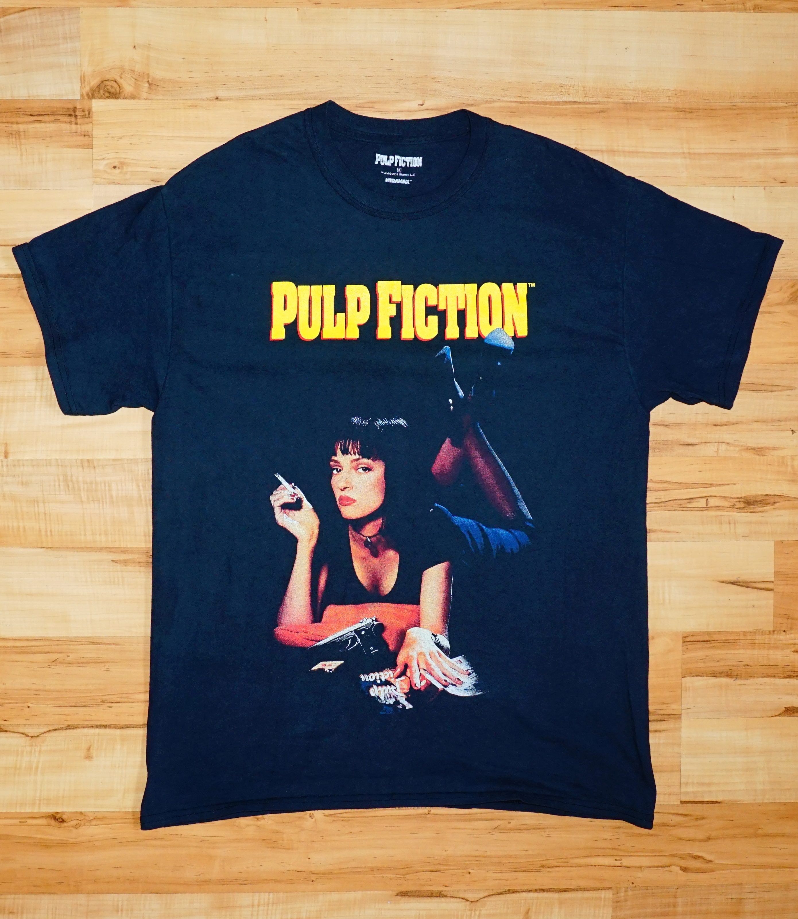 Vintage Pulp Fiction Mia Wallace Uma Thurman Official Tshirt Size US L / EU 52-54 / 3 - 3 Thumbnail